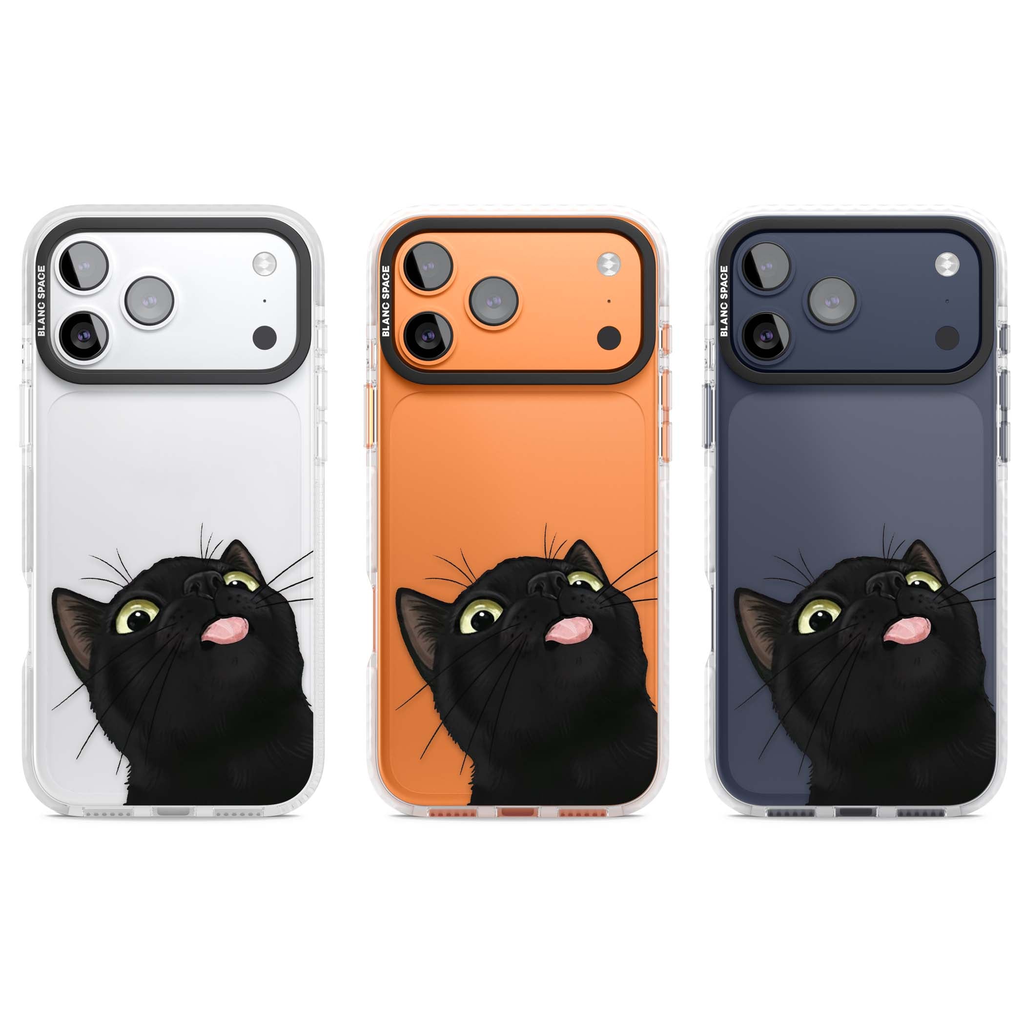 Black Cat Energy for her iPhone case | Black Impact case for iPhone 17 Pro, iPhone 17 Pro Max