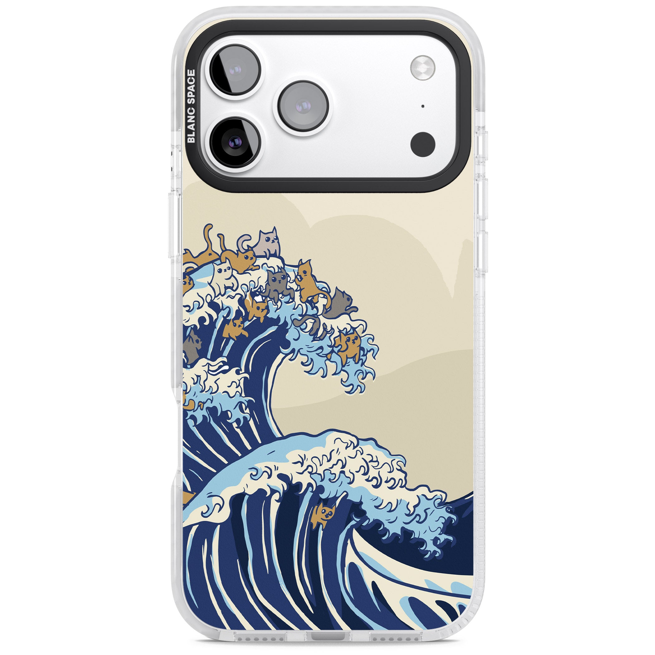 The Great Cat Wave iPhone 17 Pro Impact Clear Phone Case