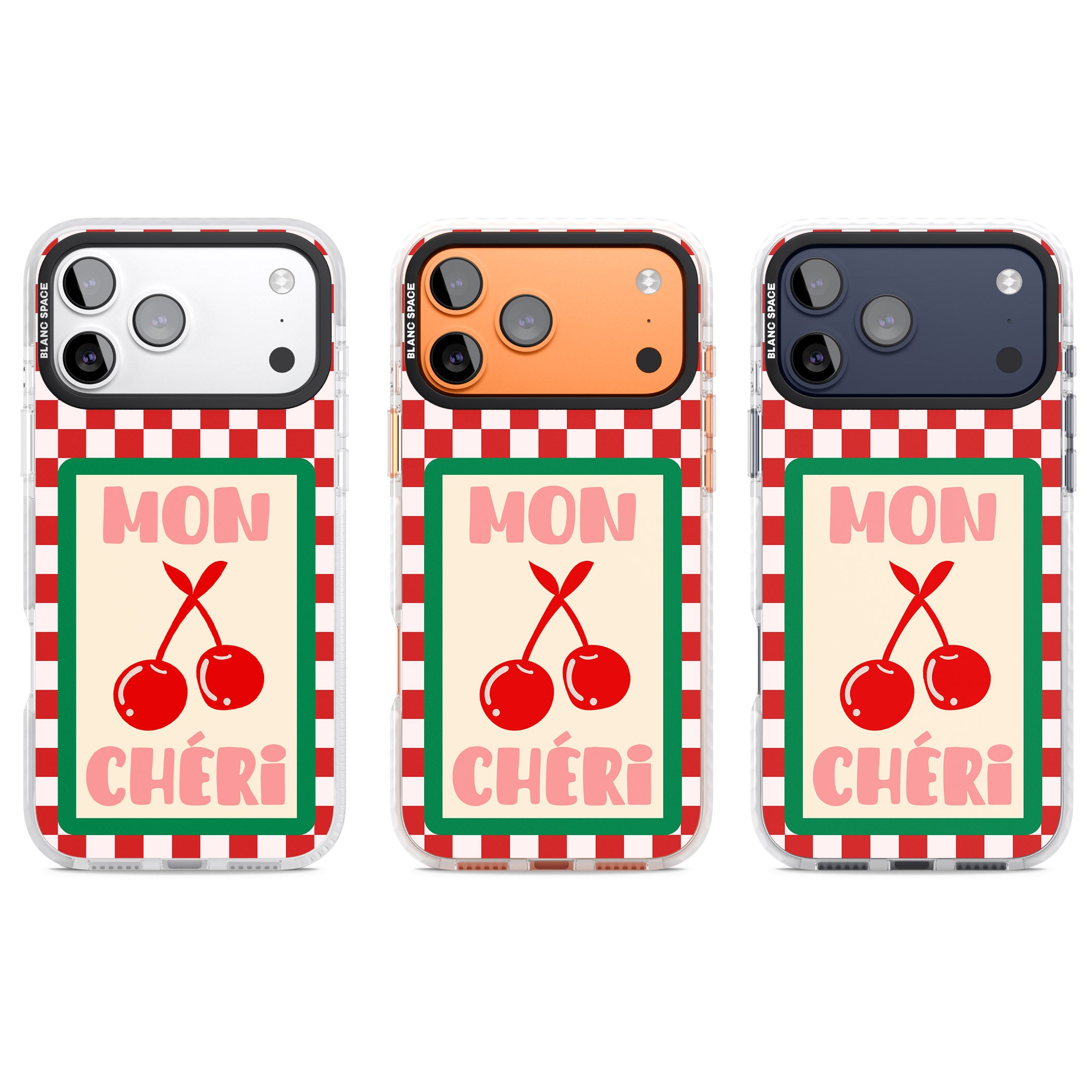 Mon Cheri iPhone 17 Pro Impact Clear Phone Case APT Impact Protection