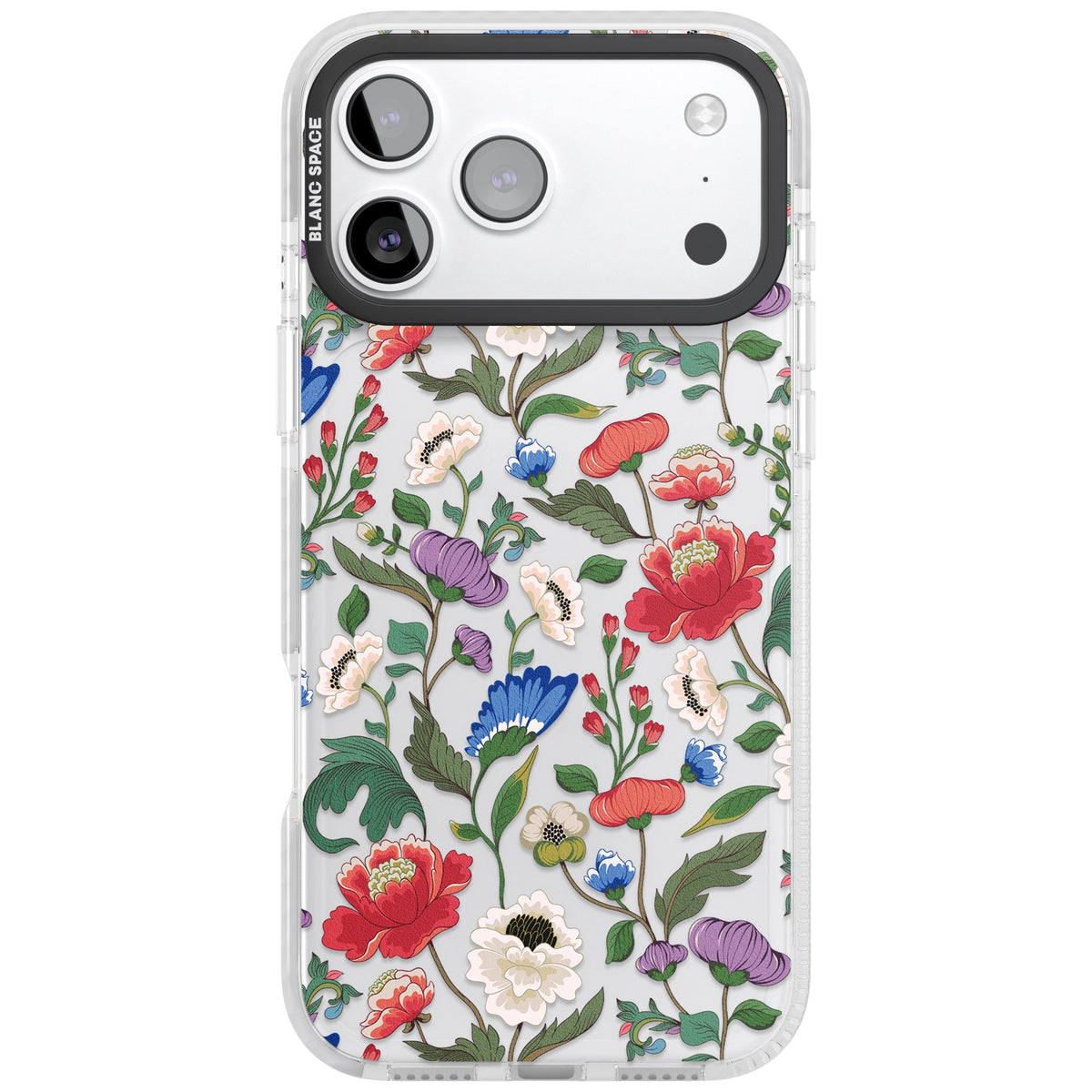 Chinoiserie Bloom iPhone 17 Pro Max Impact Clear Phone Case front