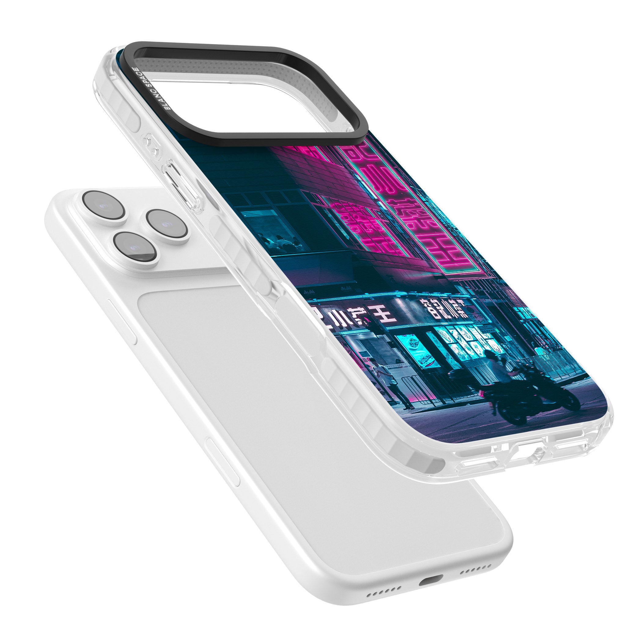 Neon City Ride iPhone 17 Pro Impact Clear Phone Case Colours