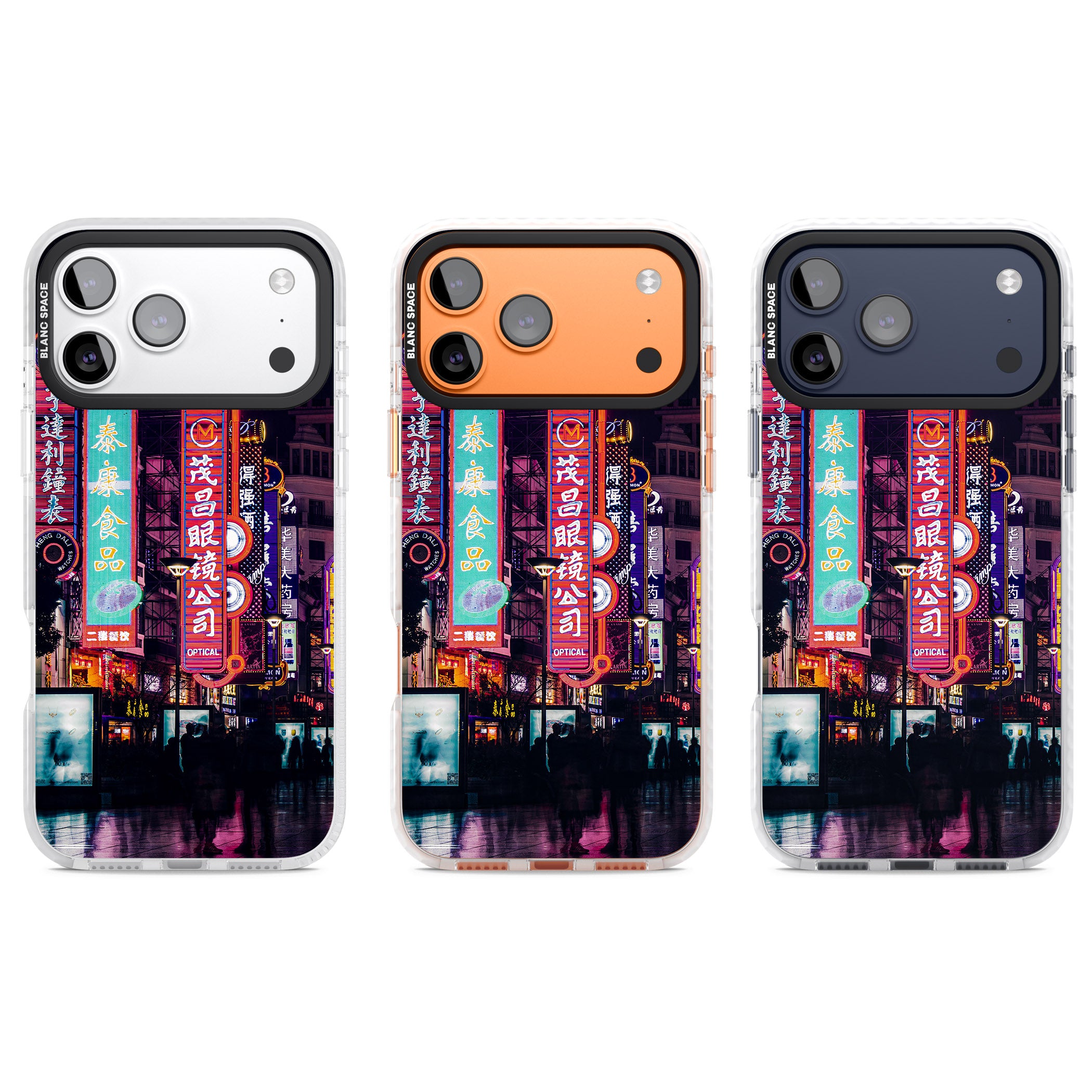Neon Streets iPhone 17 Pro Impact Clear Phone Case APT Impact Protection