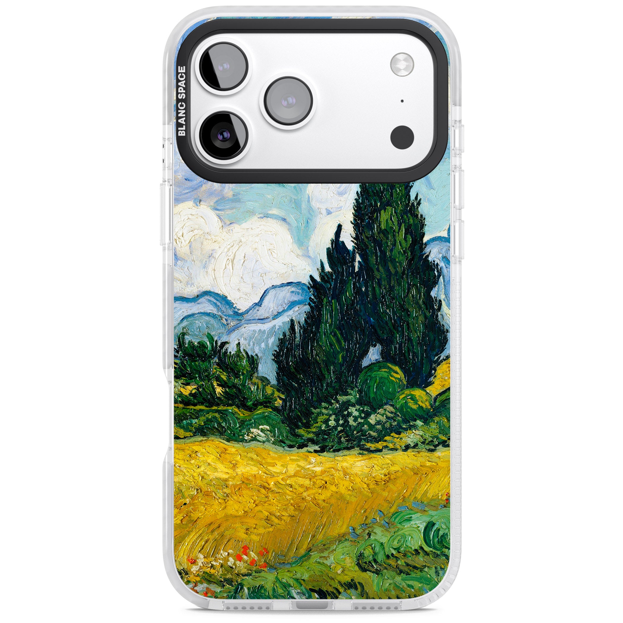 Wheat Field With Cypresses By Vincent Van Gogh iPhone 17 Pro Impact Clear Phone Case