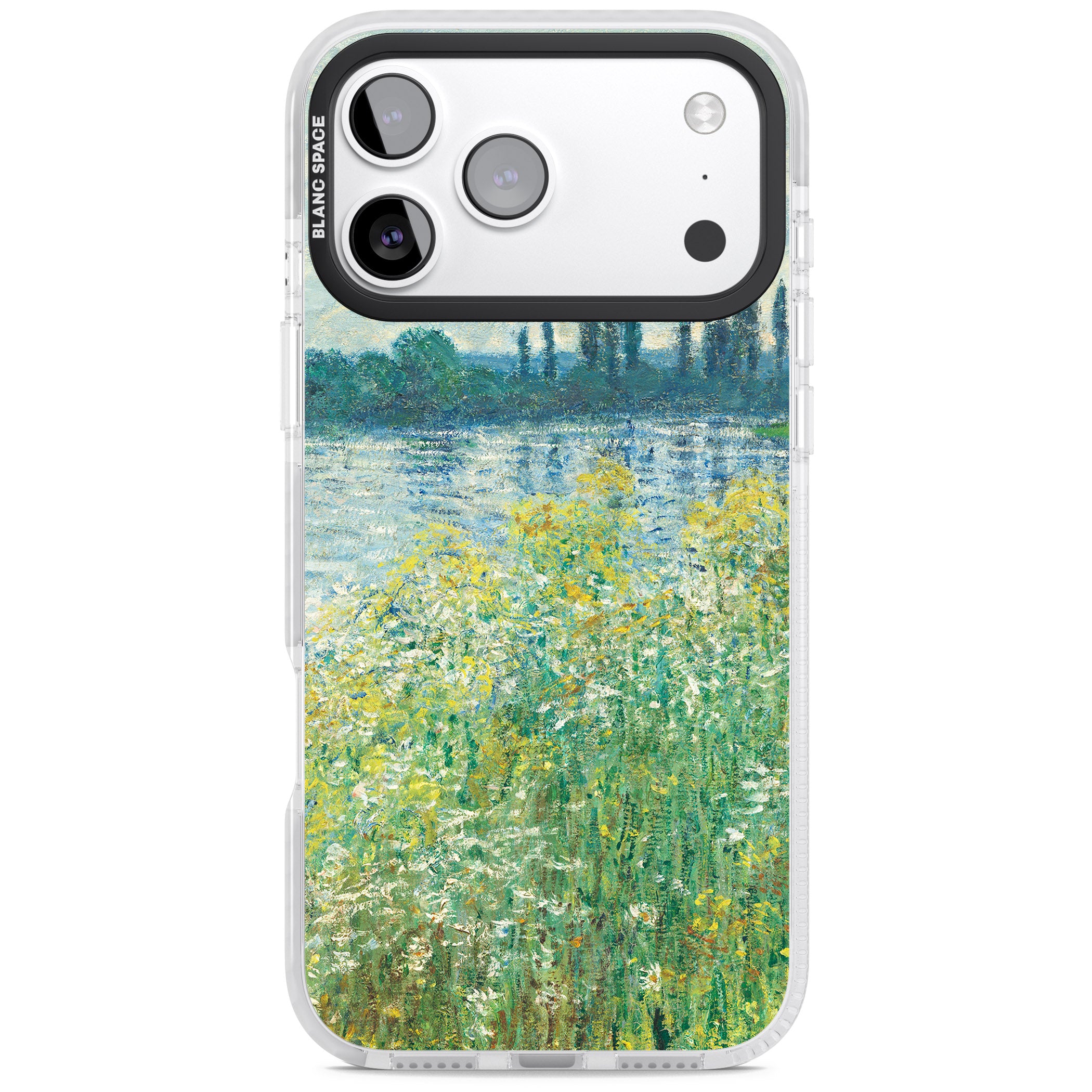 Banks Of The Seine By Claude Monet iPhone 17 Pro Impact Clear Phone Case