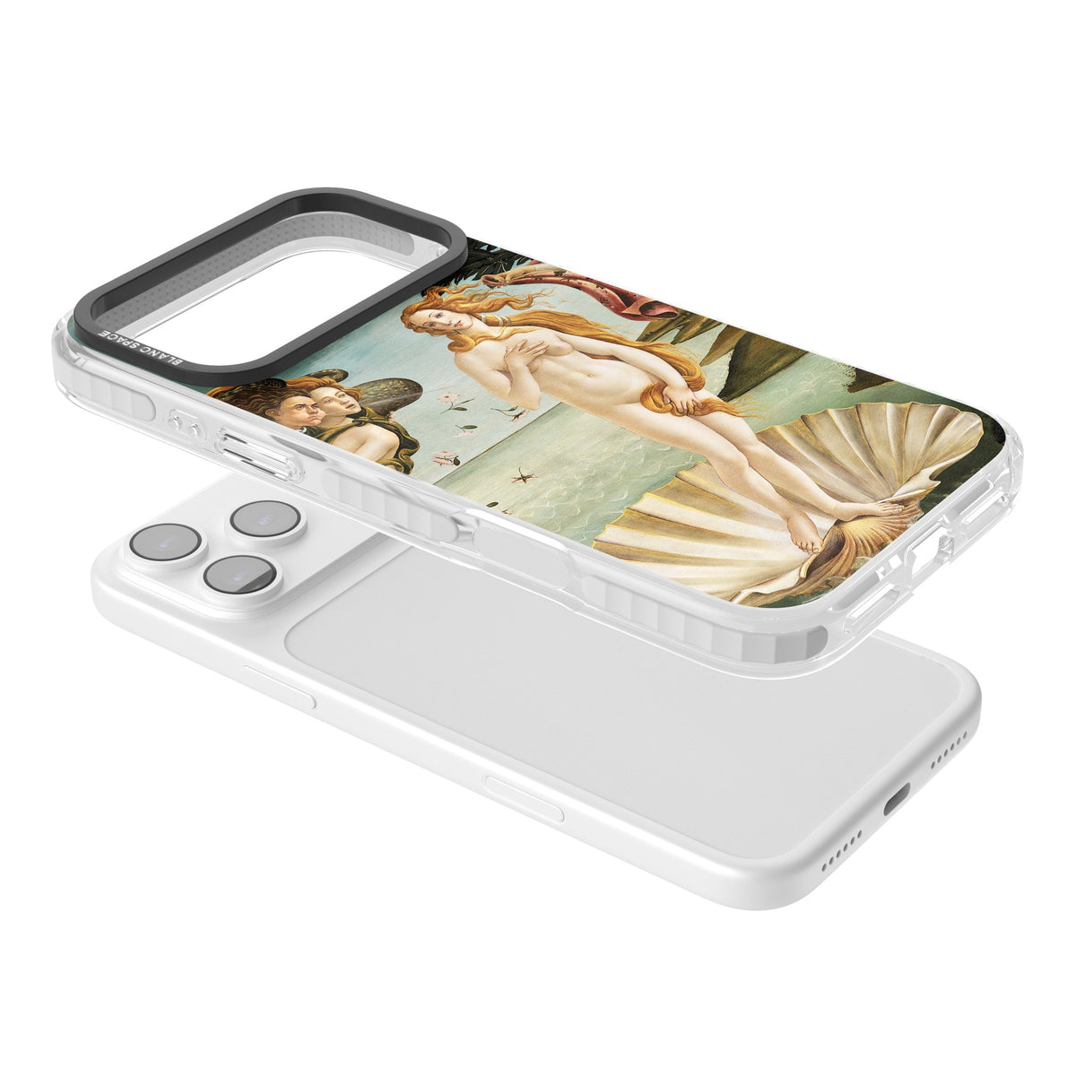 The Birth of Venus - Sandro Botticelli iPhone 17 Pro Max Impact Clear Phone Case angled