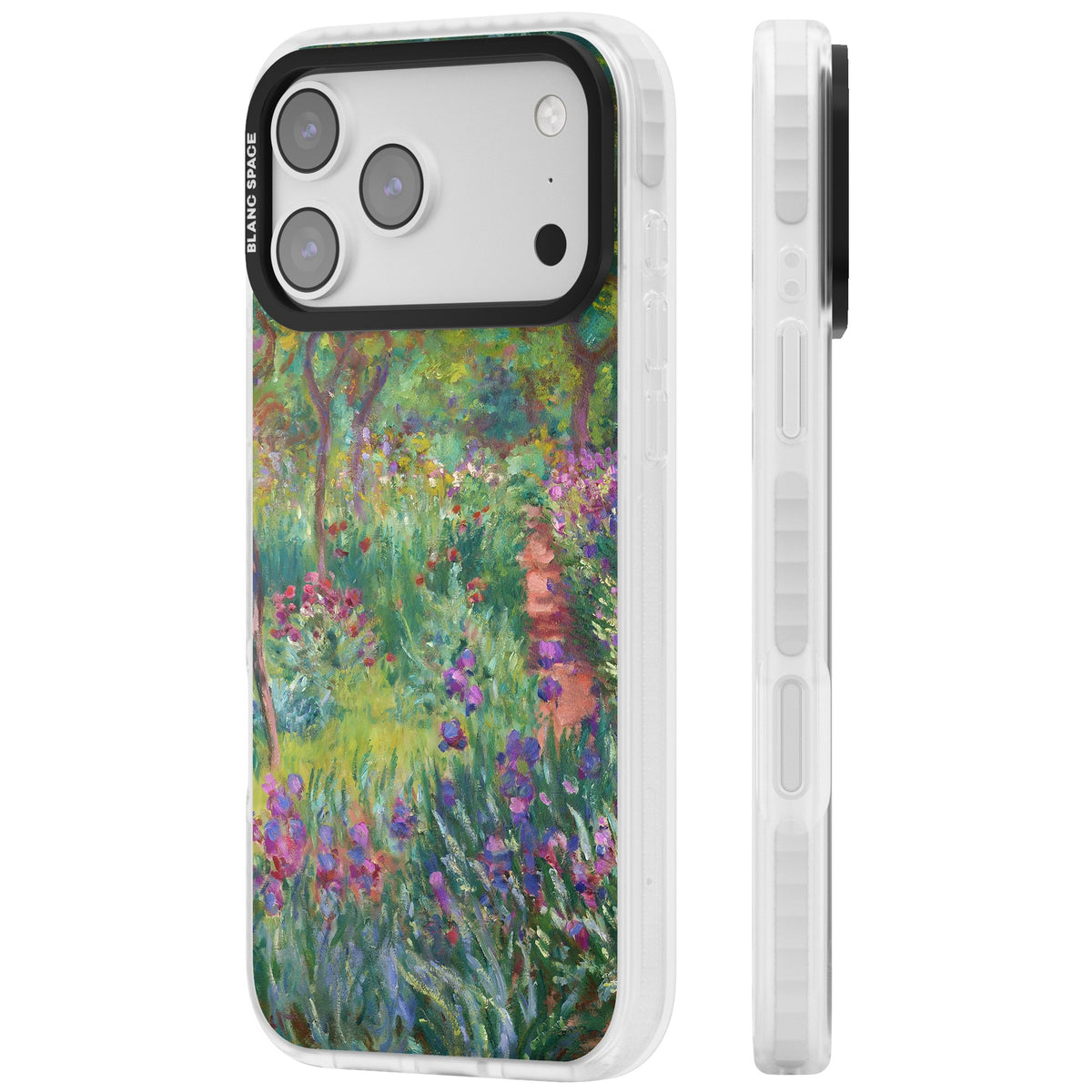 Garden in Giverny iPhone 17 Pro Max Impact Clear Phone Case side
