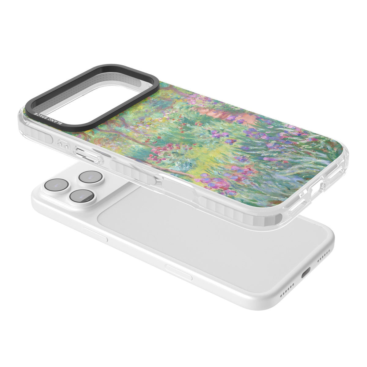 Garden in Giverny iPhone 17 Pro Max Impact Clear Phone Case angled