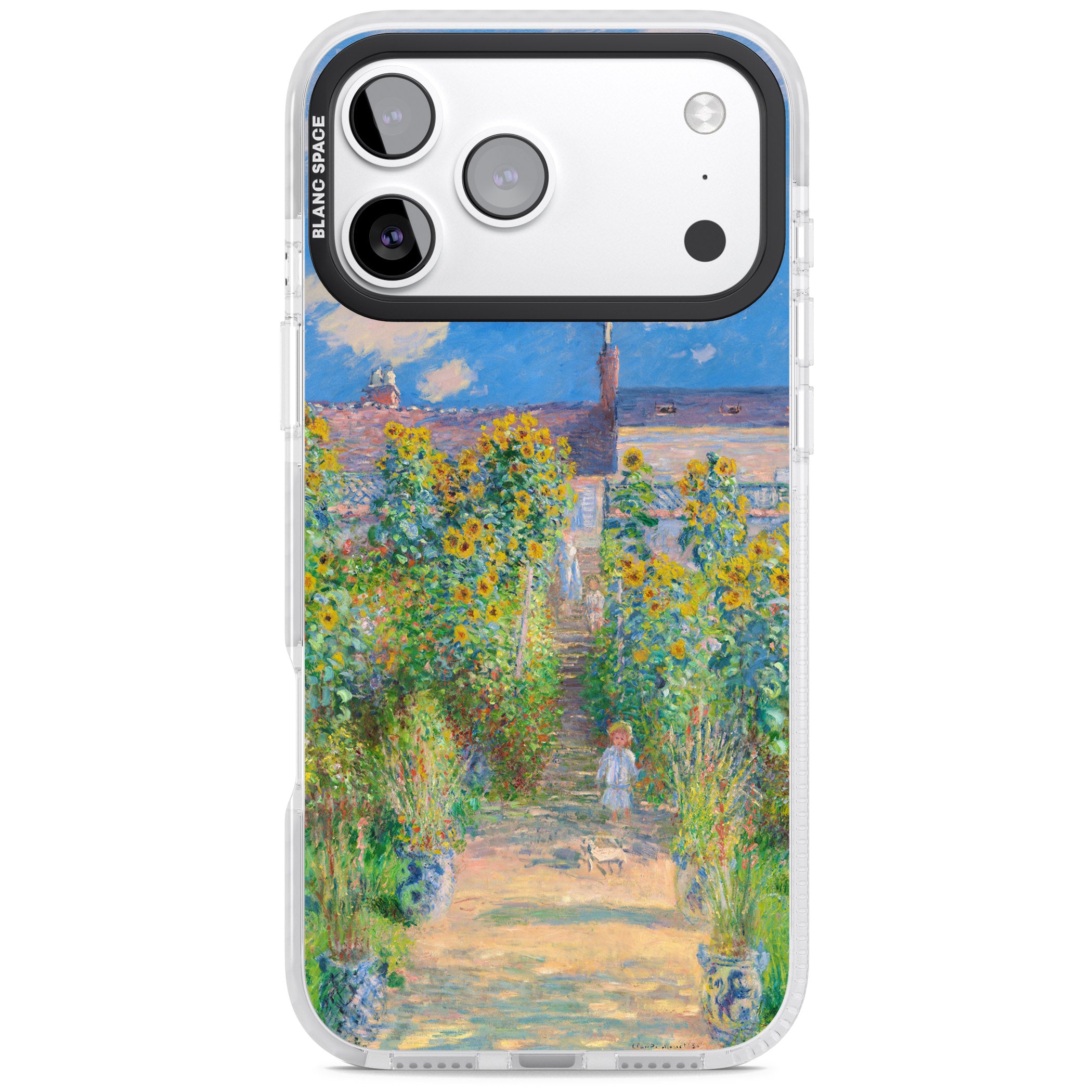 Garden at Vetheuil iPhone 17 Pro Impact Clear Phone Case
