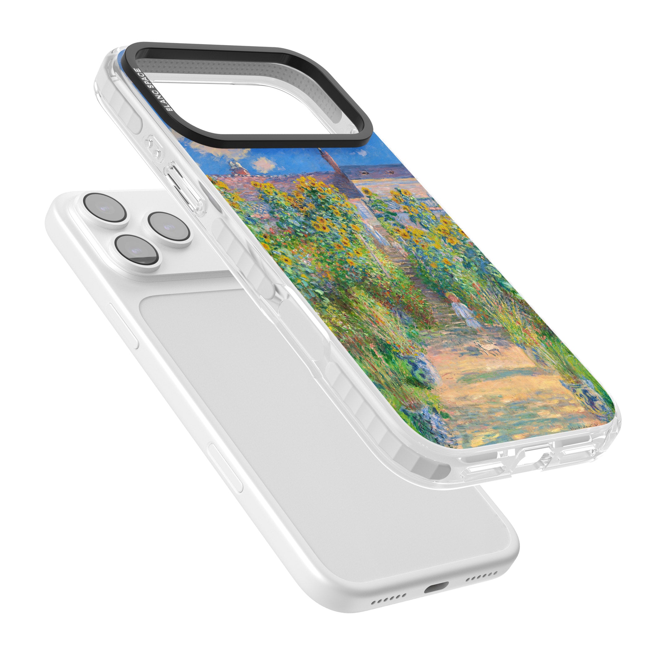 Garden at Vetheuil iPhone 17 Pro Impact Clear Phone Case Colours