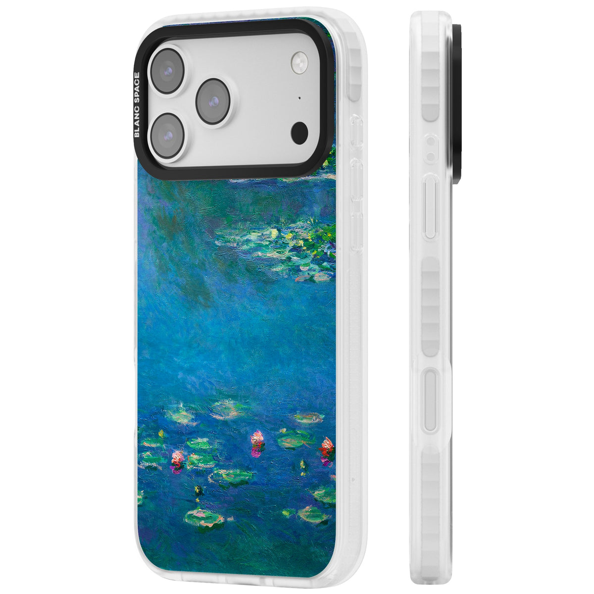 Water Lilies iPhone 17 Pro Max Impact Clear Phone Case side