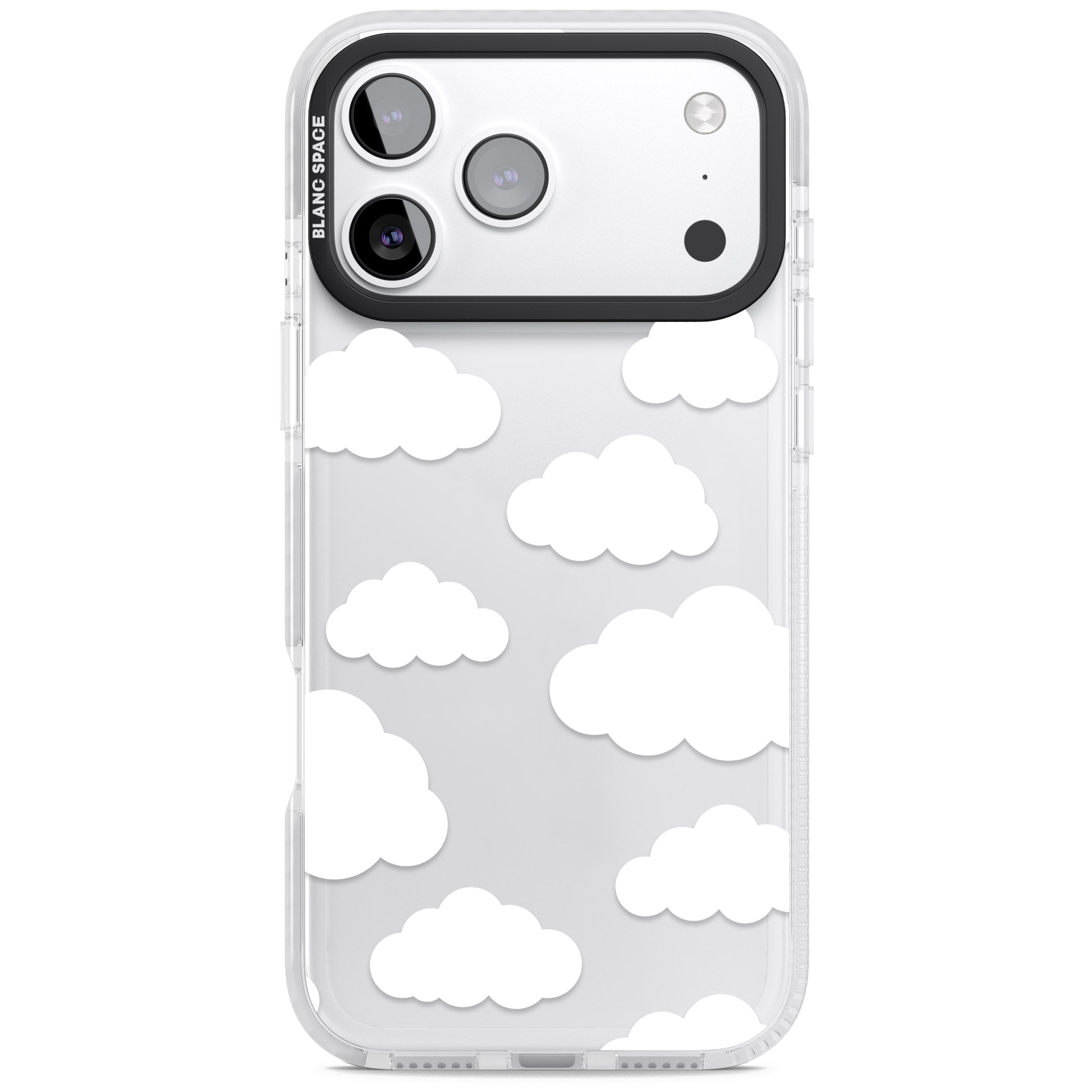 Cloud Pattern iPhone 17 Pro Impact Clear Phone Case