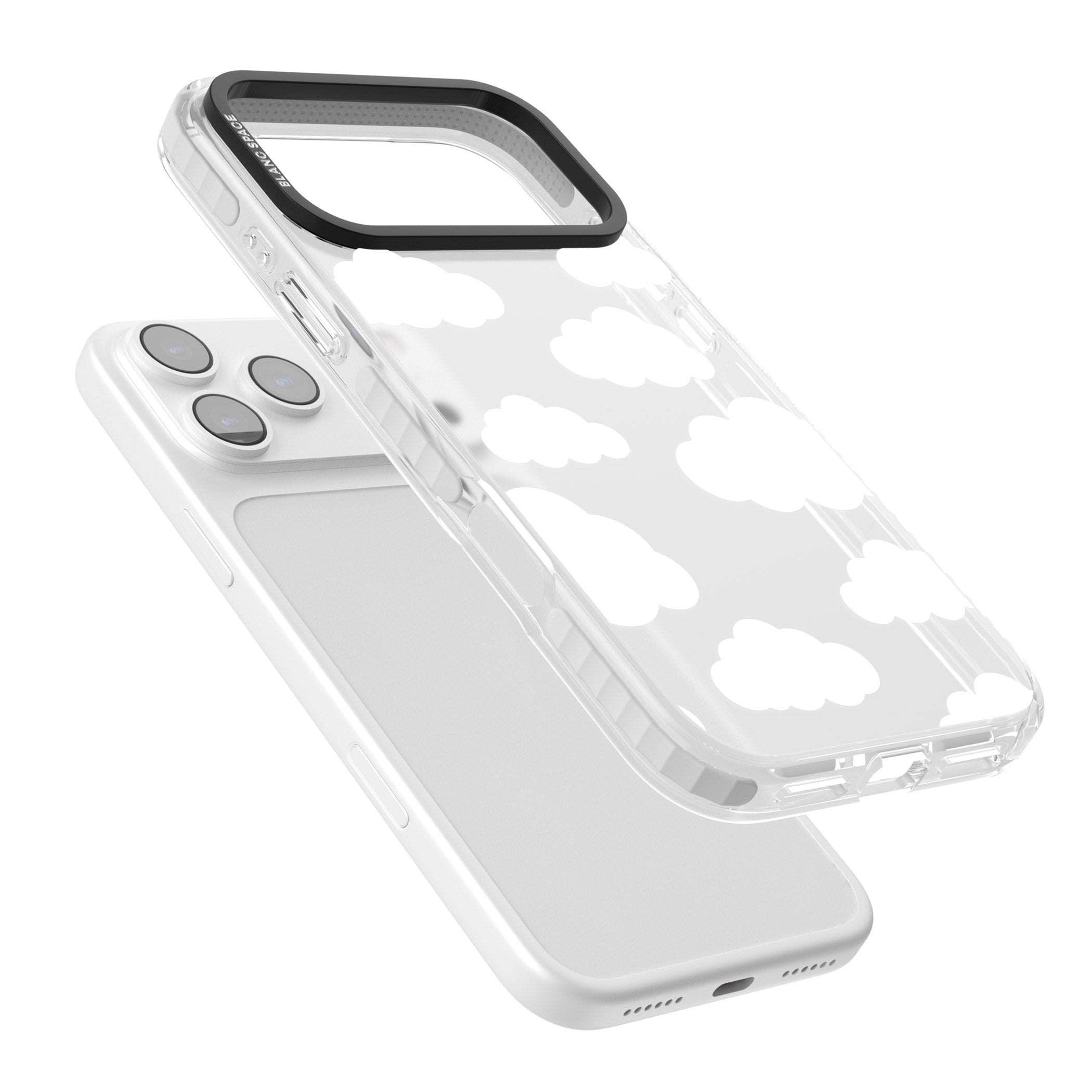Cloud Pattern iPhone 17 Pro Impact Clear Phone Case Colours