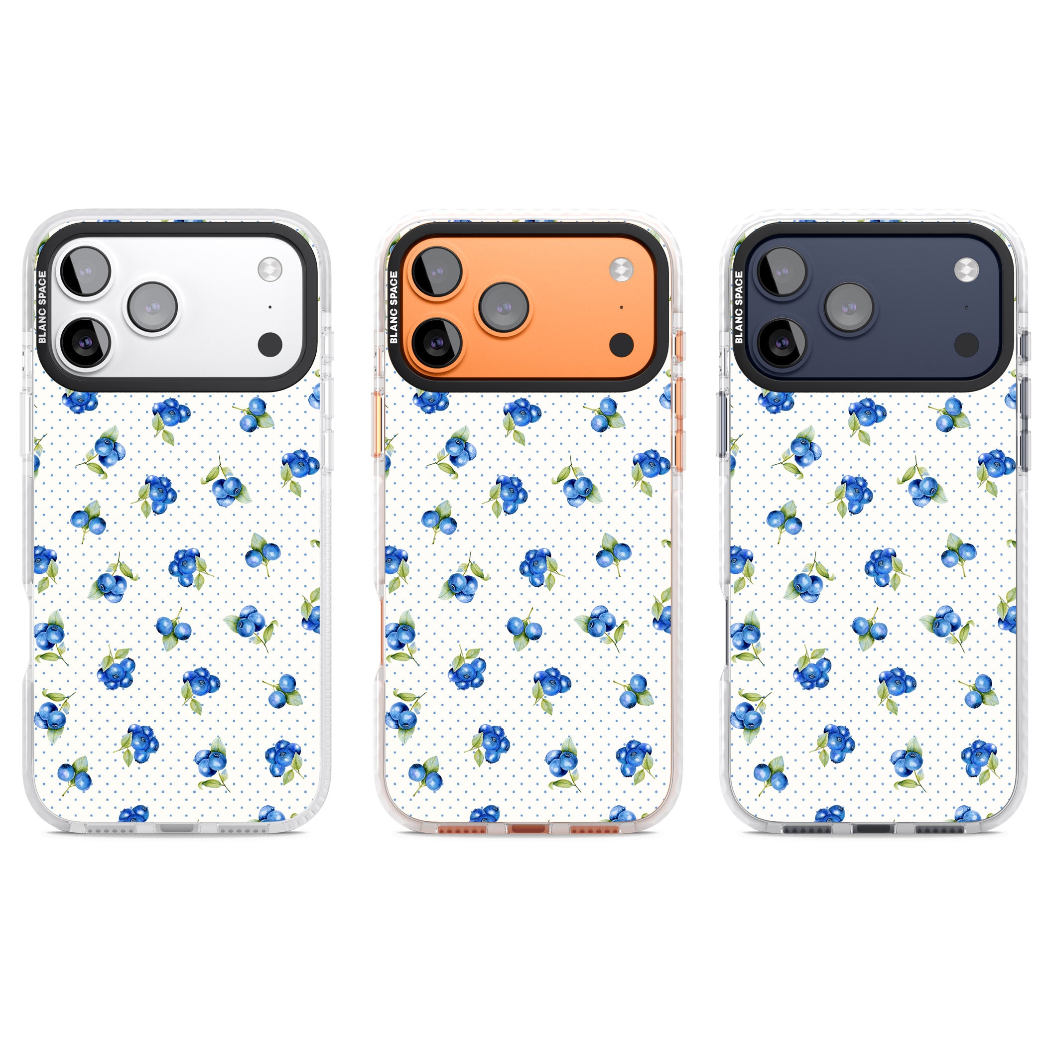 Blueberry Picnic iPhone 17 Pro Impact Clear Phone Case APT Impact Protection