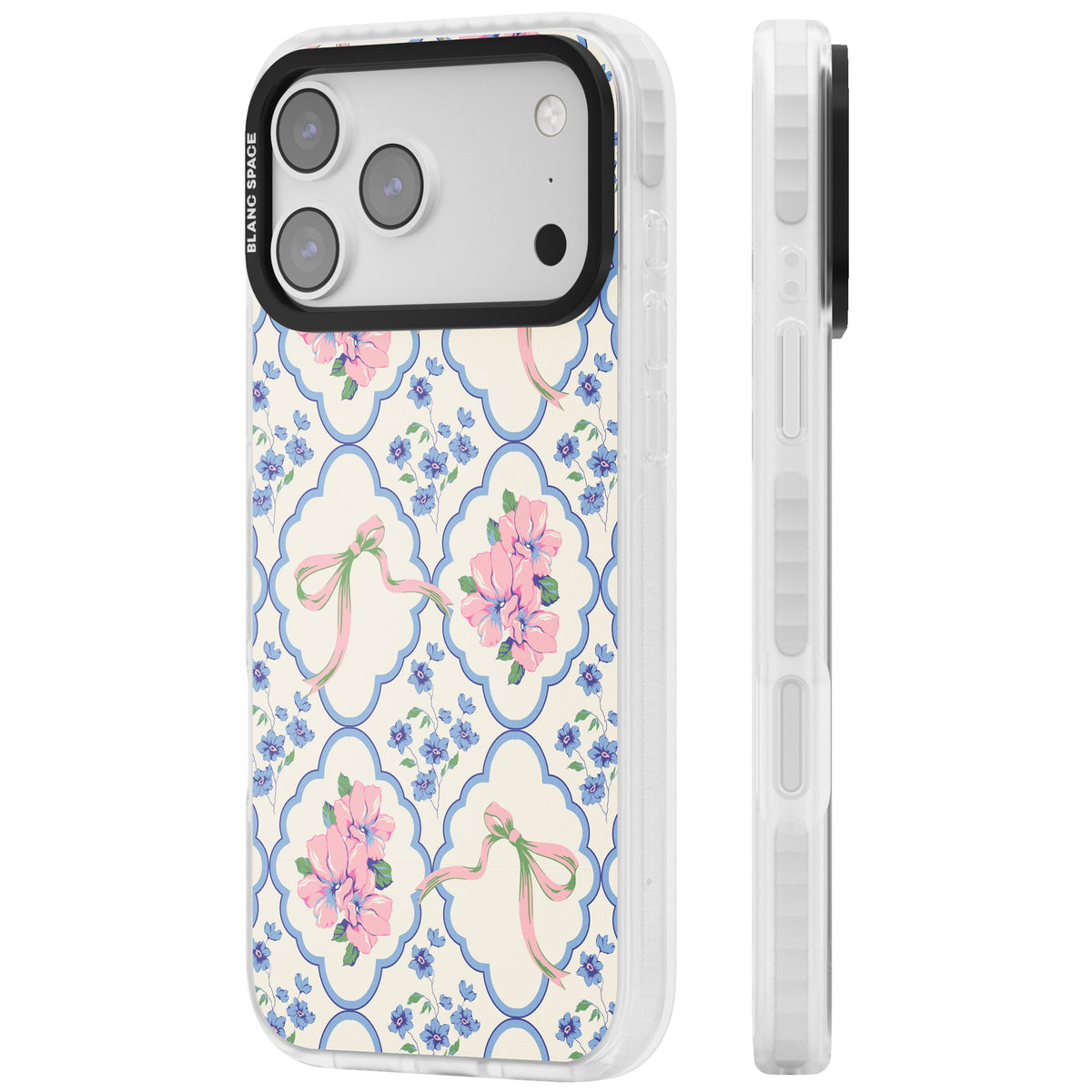 Ribbon Lattice iPhone 17 Pro Max Impact Clear Phone Case side