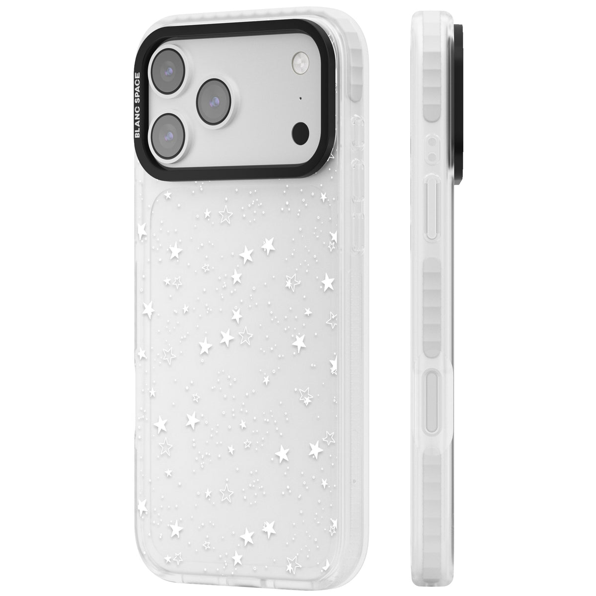 Midnight Starfield iPhone 17 Pro Max Impact Clear Phone Case side