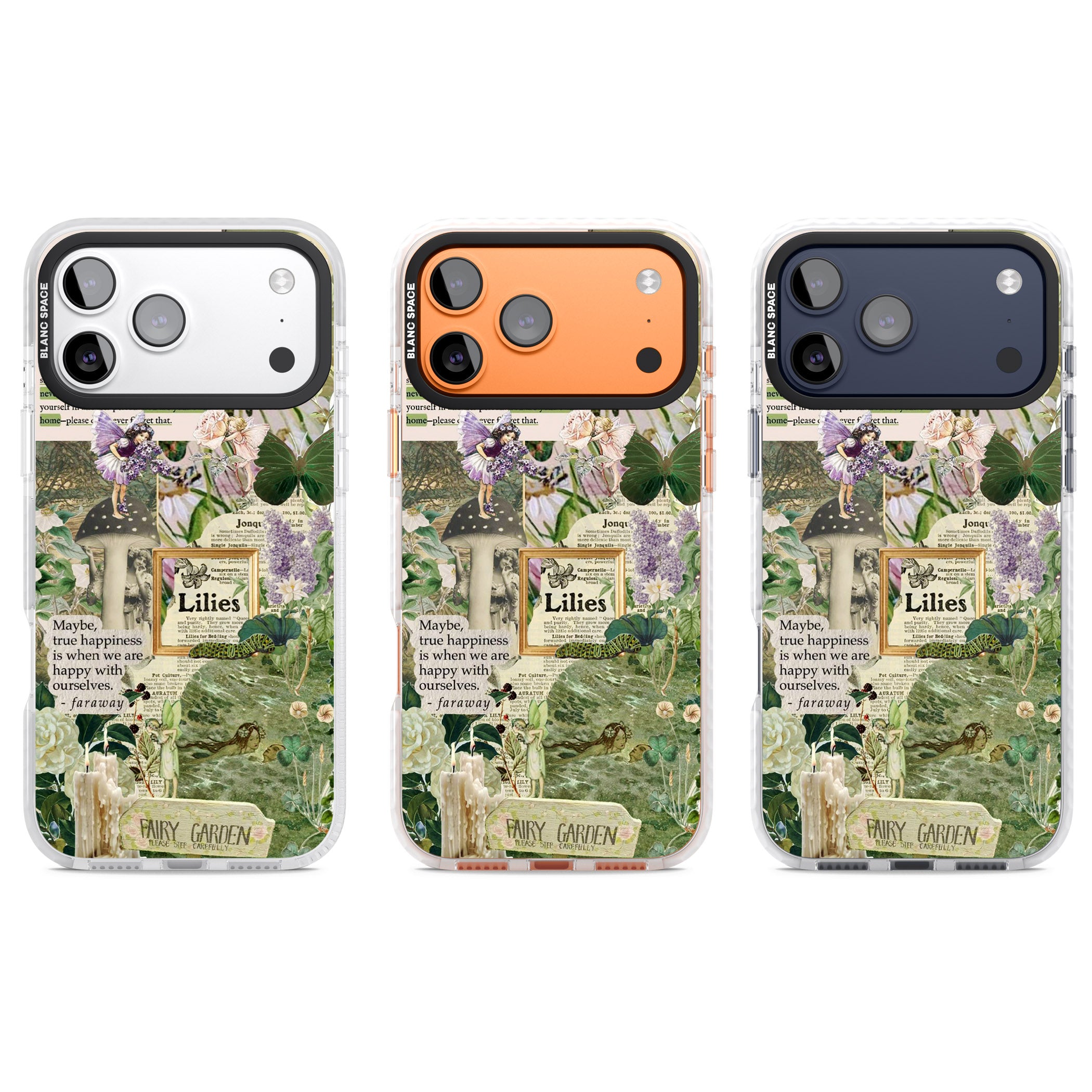 Fairy Garden iPhone 17 Pro Impact Clear Phone Case APT Impact Protection