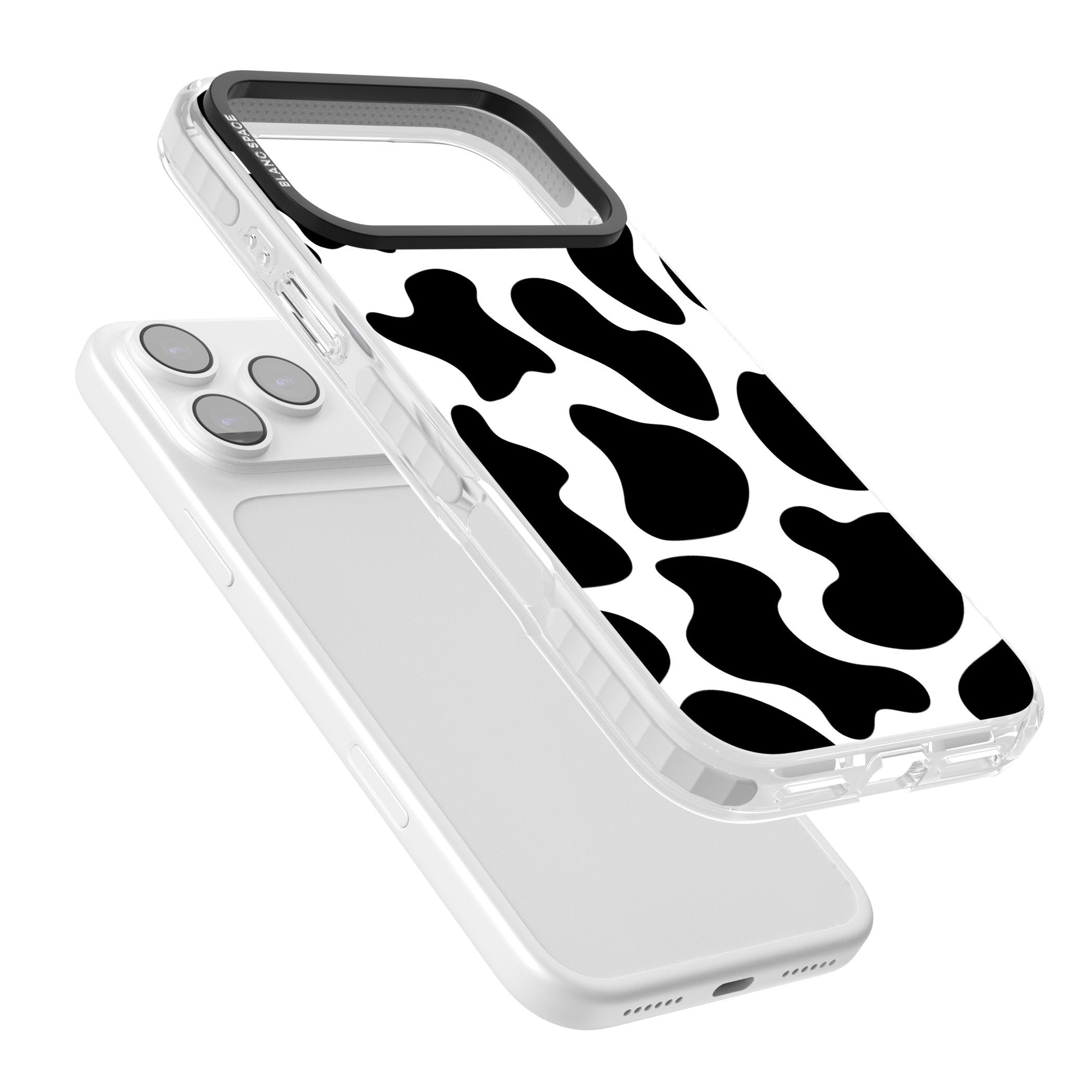Cow Print iPhone 17 Pro Impact Clear Phone Case Colours