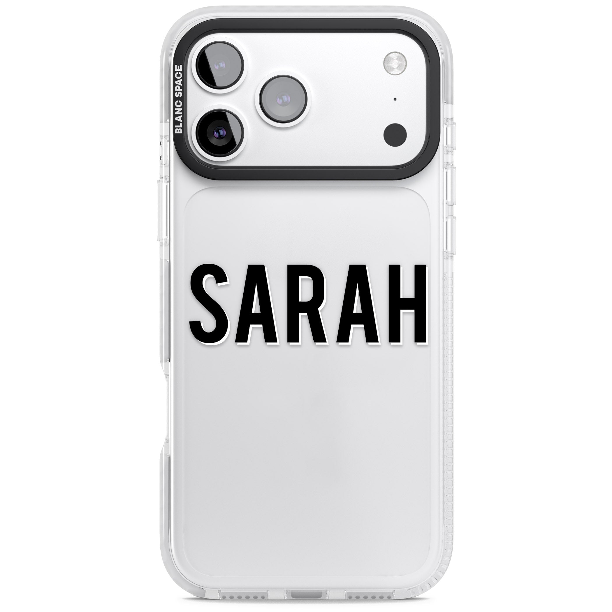 Personalised Clear Name iPhone 17 Pro Impact Clear Phone Case