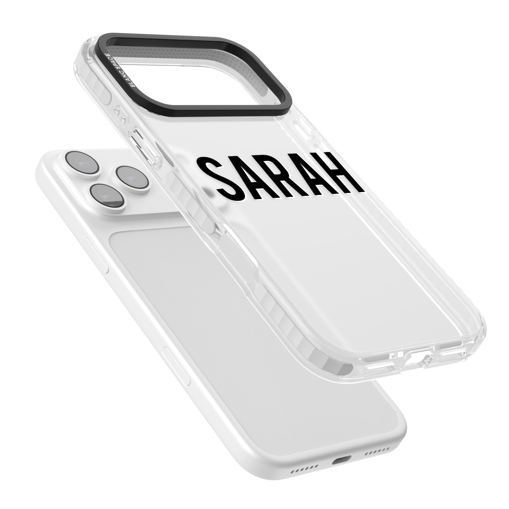 Personalised Clear Name iPhone 17 Pro Impact Clear Phone Case Colours