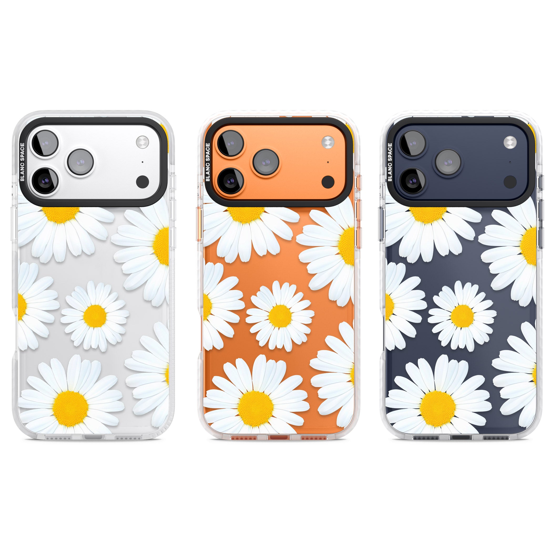 Summer Daisy iPhone 17 Pro Impact Clear Phone Case APT Impact Protection