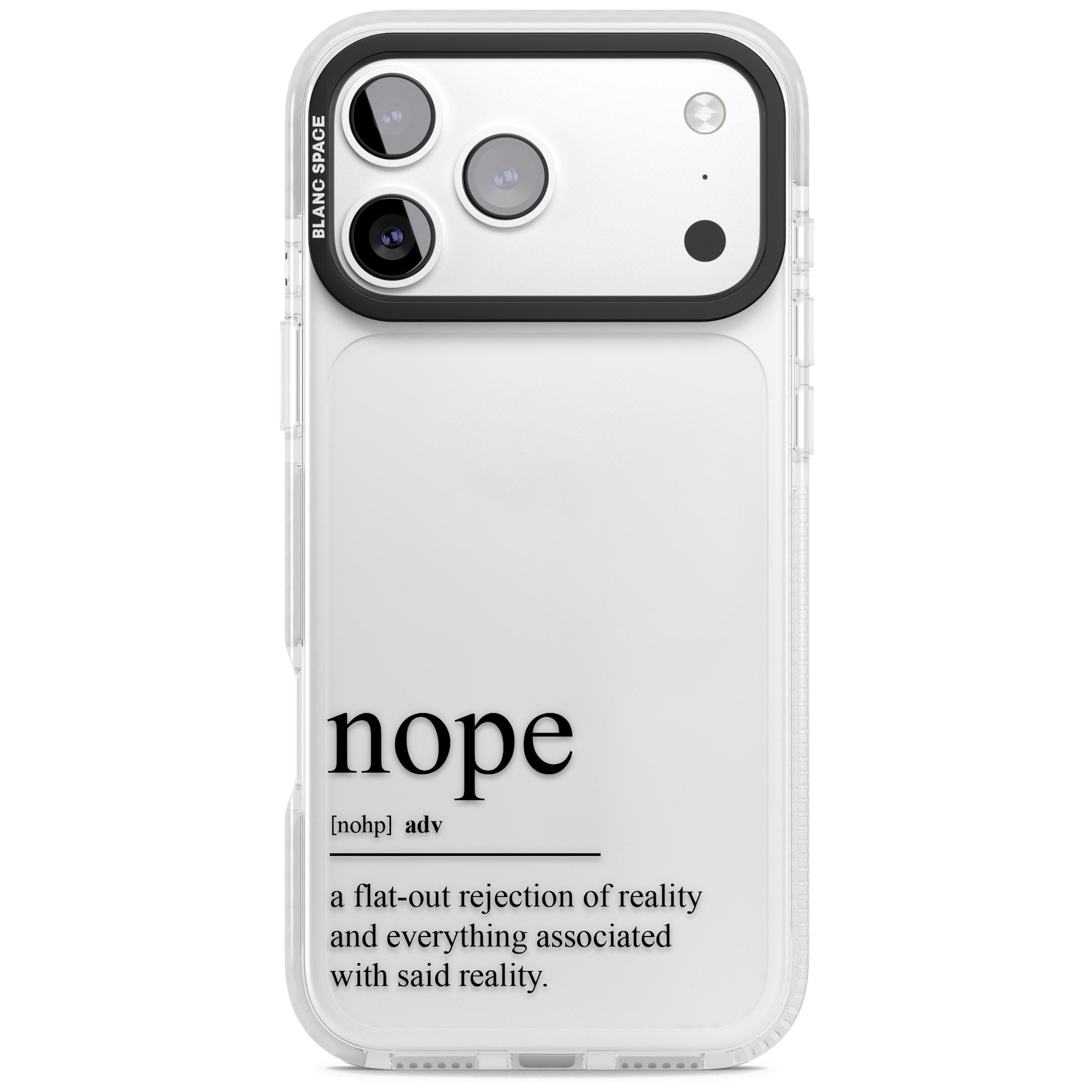 Nope iPhone 17 Pro Impact Clear Phone Case