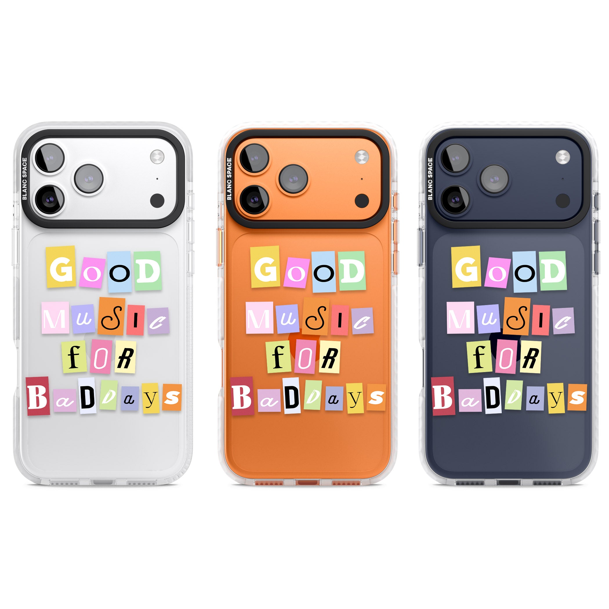 Good Music For Bad Days iPhone 17 Pro Impact Clear Phone Case APT Impact Protection