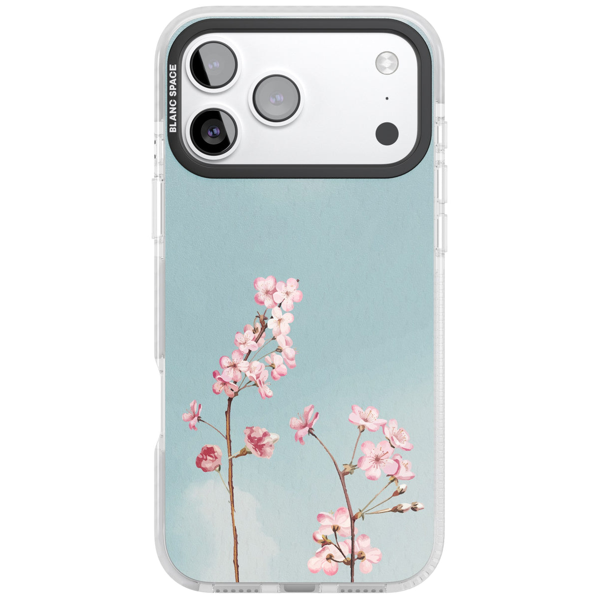 Blossom Flower Sky iPhone 17 Pro Max Impact Clear Phone Case front