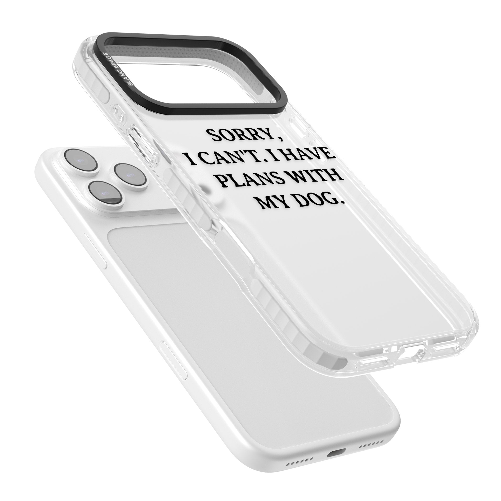 I Have Plans With My Dog iPhone 17 Pro Impact Clear Phone Case Colours