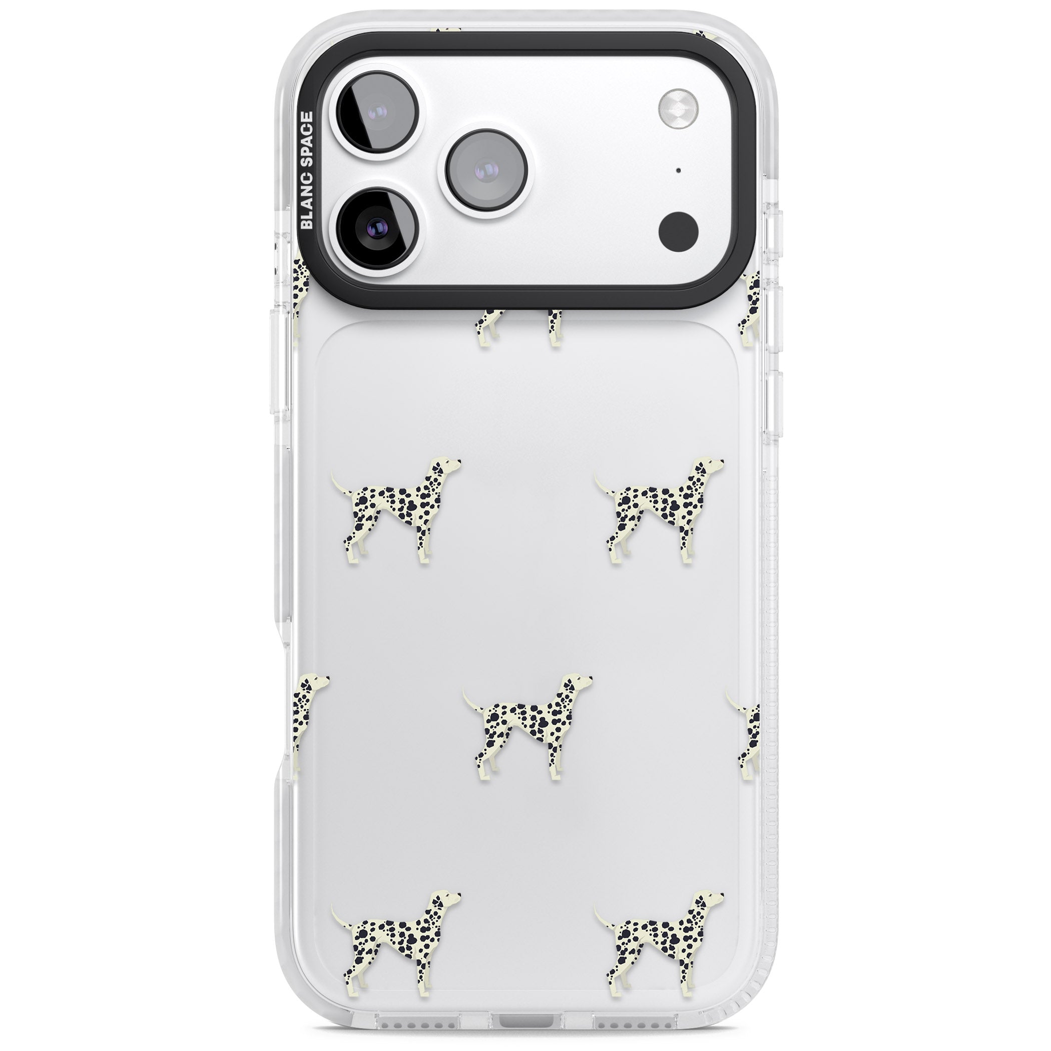 Dalmatian Dog Pattern iPhone 17 Pro Impact Clear Phone Case