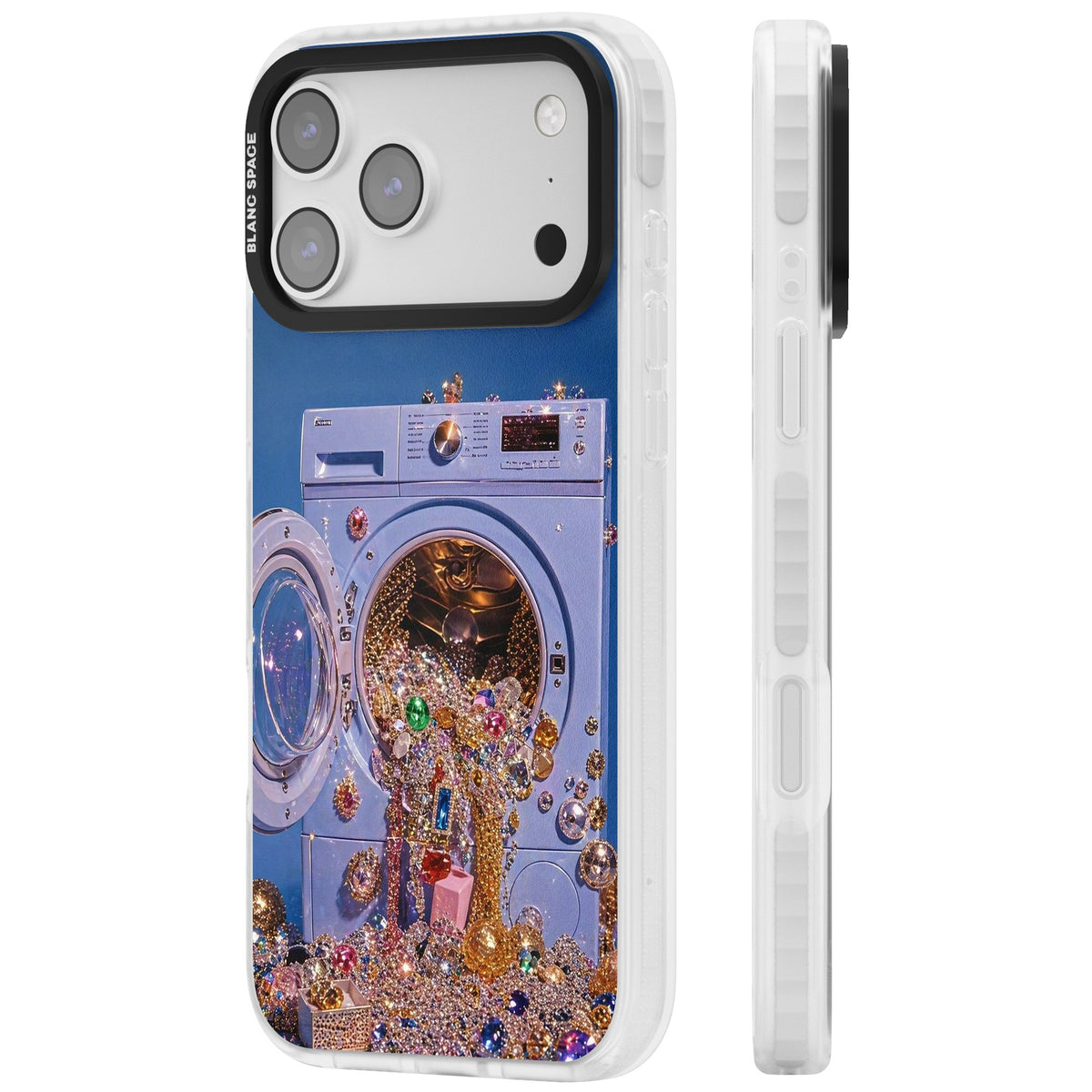 Gem Laundry iPhone 17 Pro Max Impact Clear Phone Case side