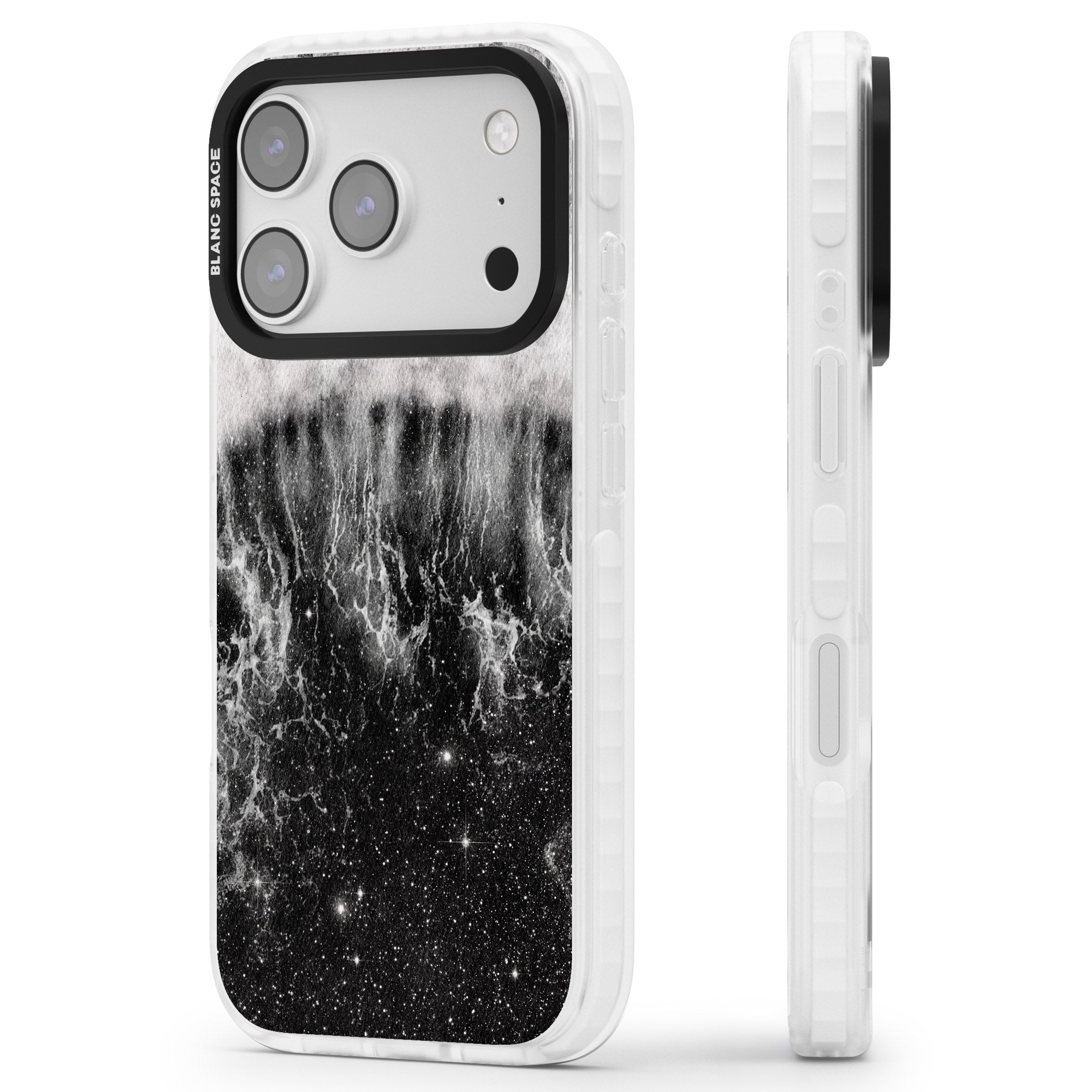 Deep Wave iPhone 17 Pro Impact Clear Phone Case Side Profile