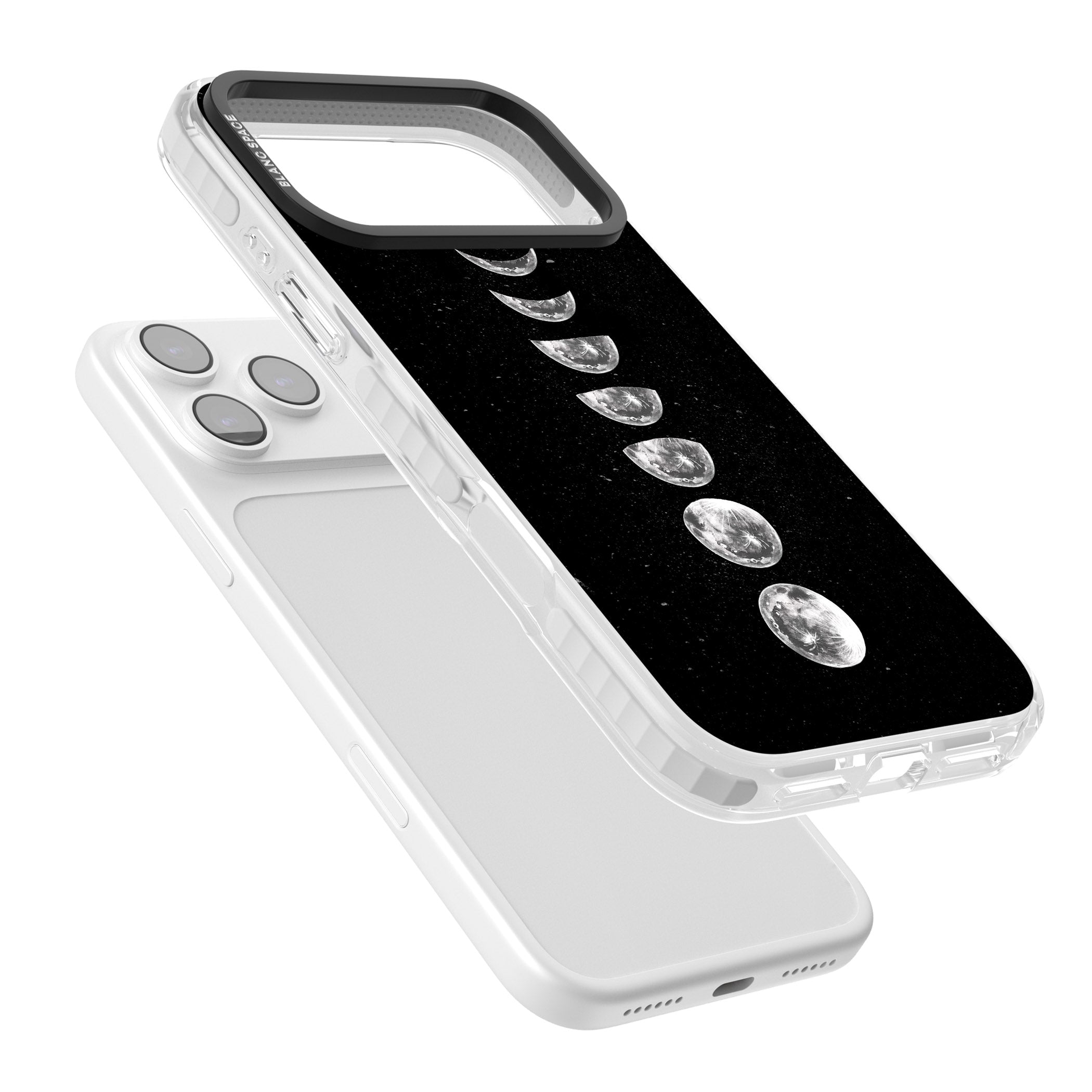 Light Watercolour Moons iPhone 17 Pro Impact Clear Phone Case Colours