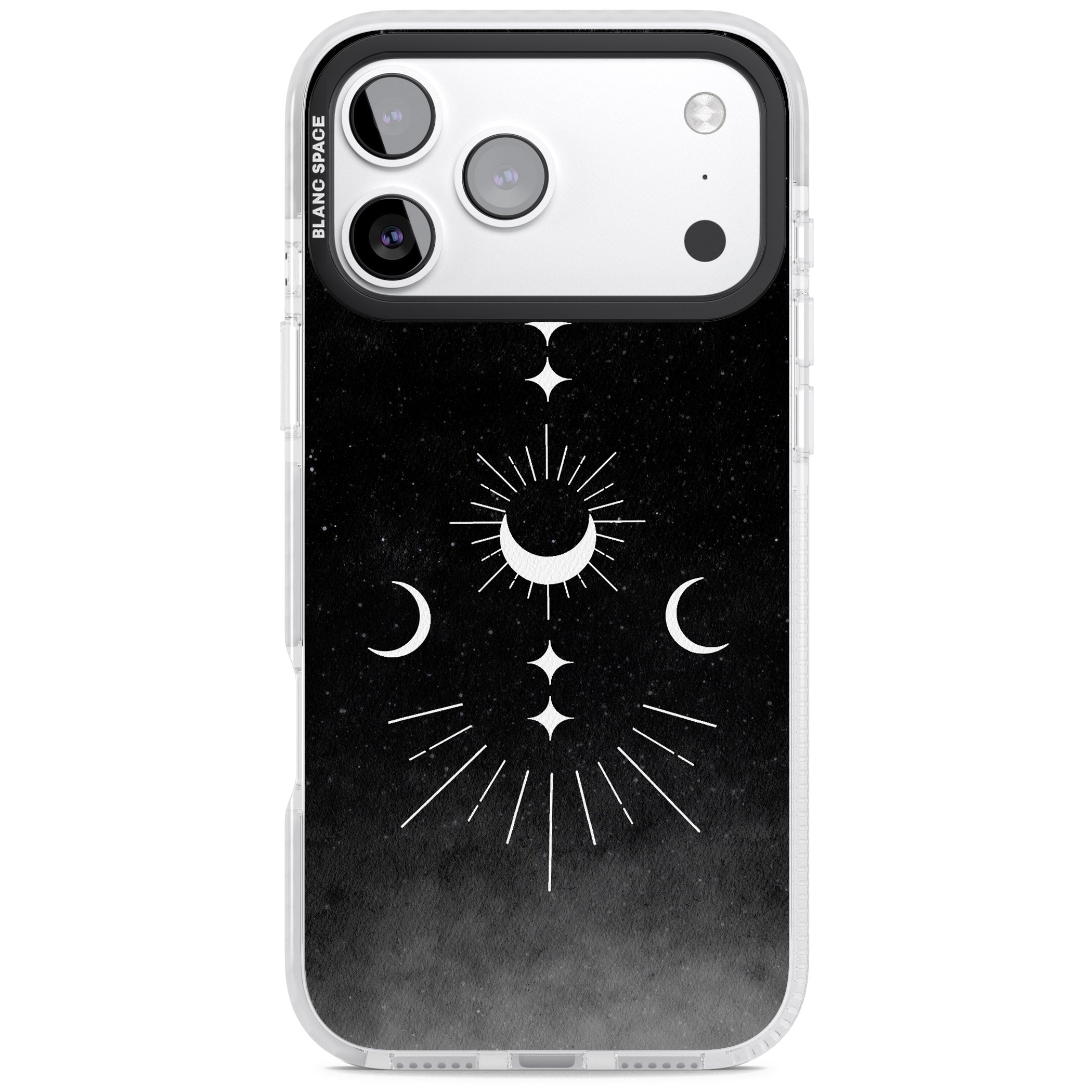 Lunar Mandala iPhone 17 Pro Impact Clear Phone Case