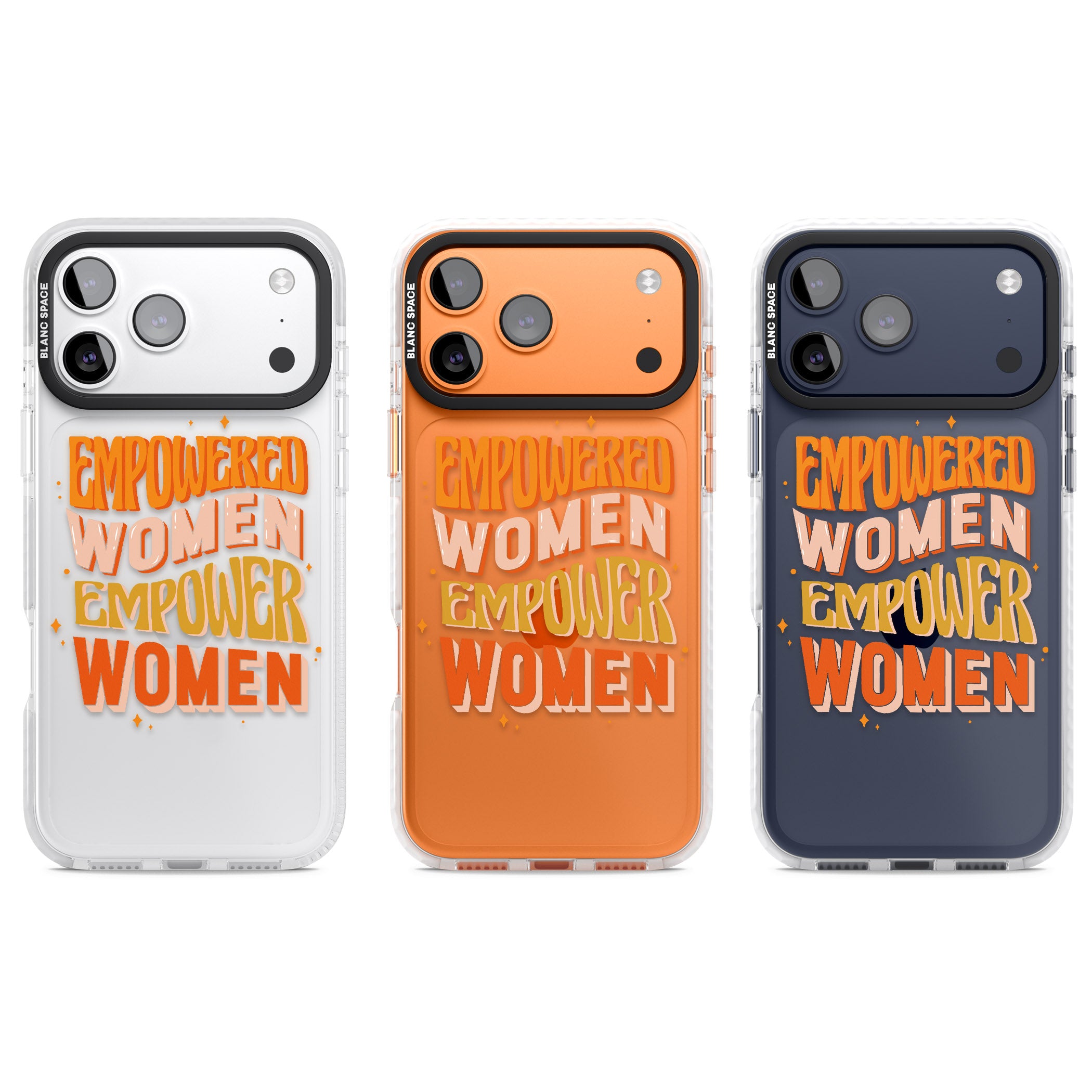 Empowered Women iPhone 17 Pro Impact Clear Phone Case APT Impact Protection