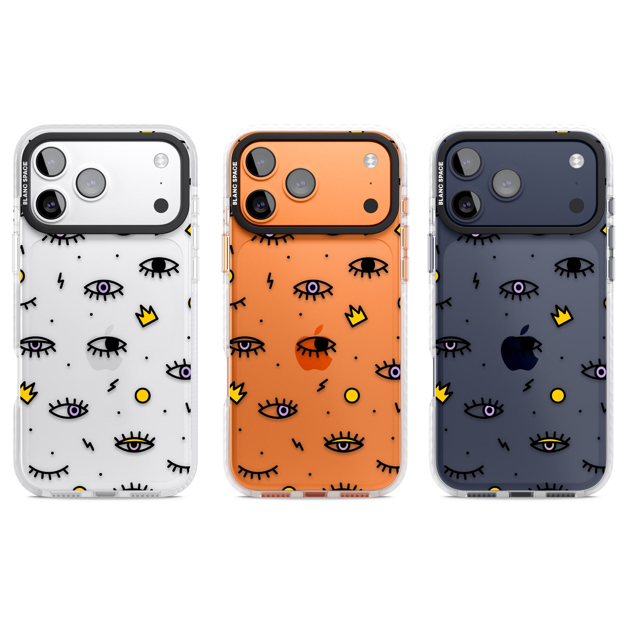 Eyes & Lips Icons iPhone 17 Pro Impact Clear Phone Case APT Impact Protection