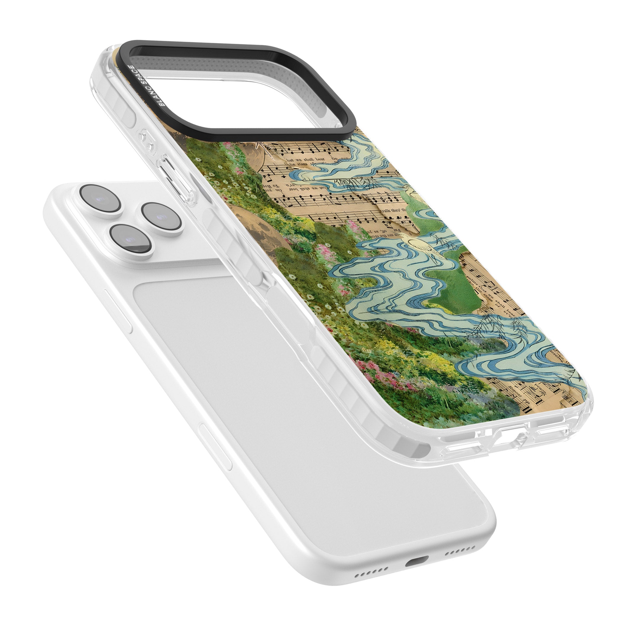 Musical River iPhone 17 Pro Impact Clear Phone Case Colours