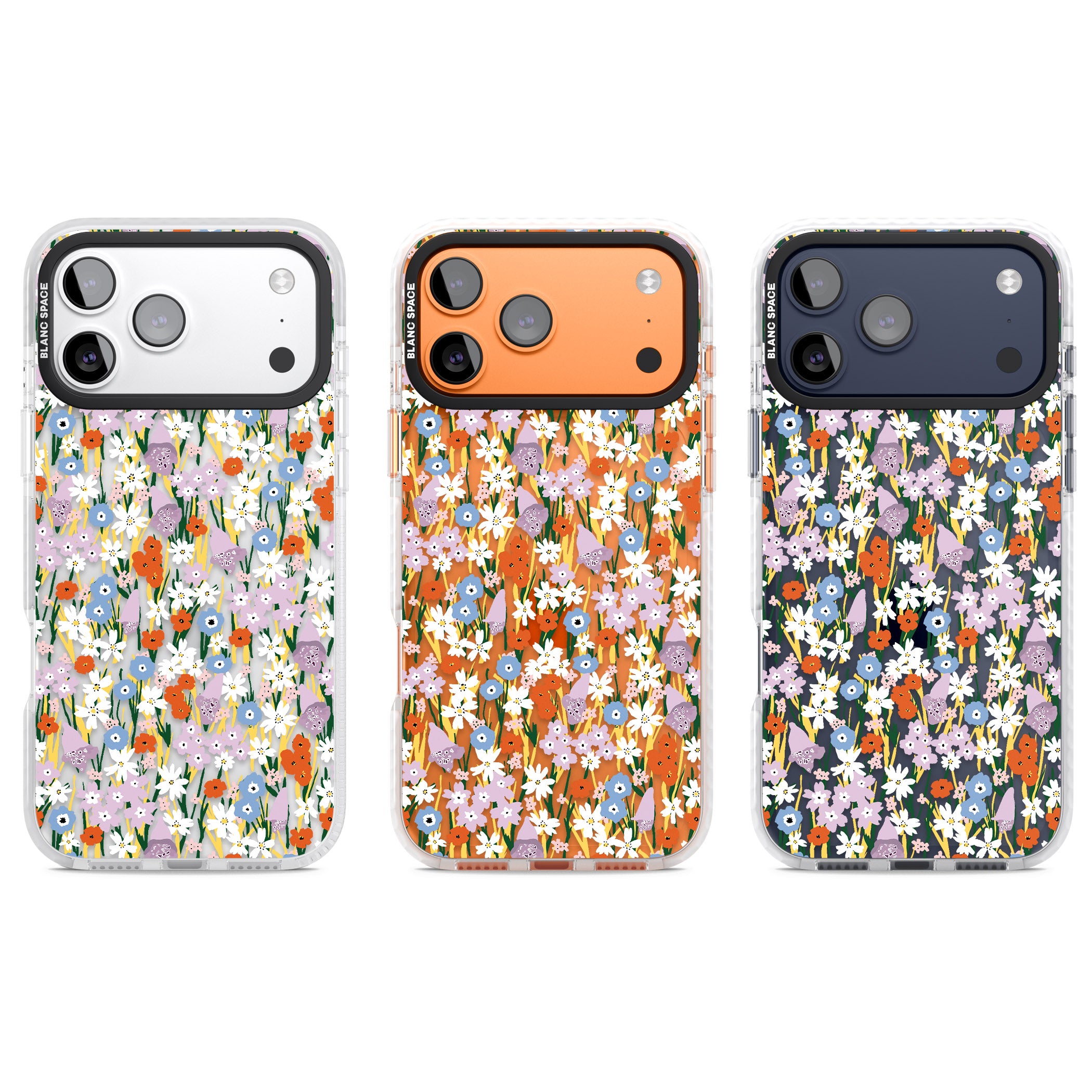 Vibrant Floral Garden iPhone 17 Pro Impact Clear Phone Case APT Impact Protection