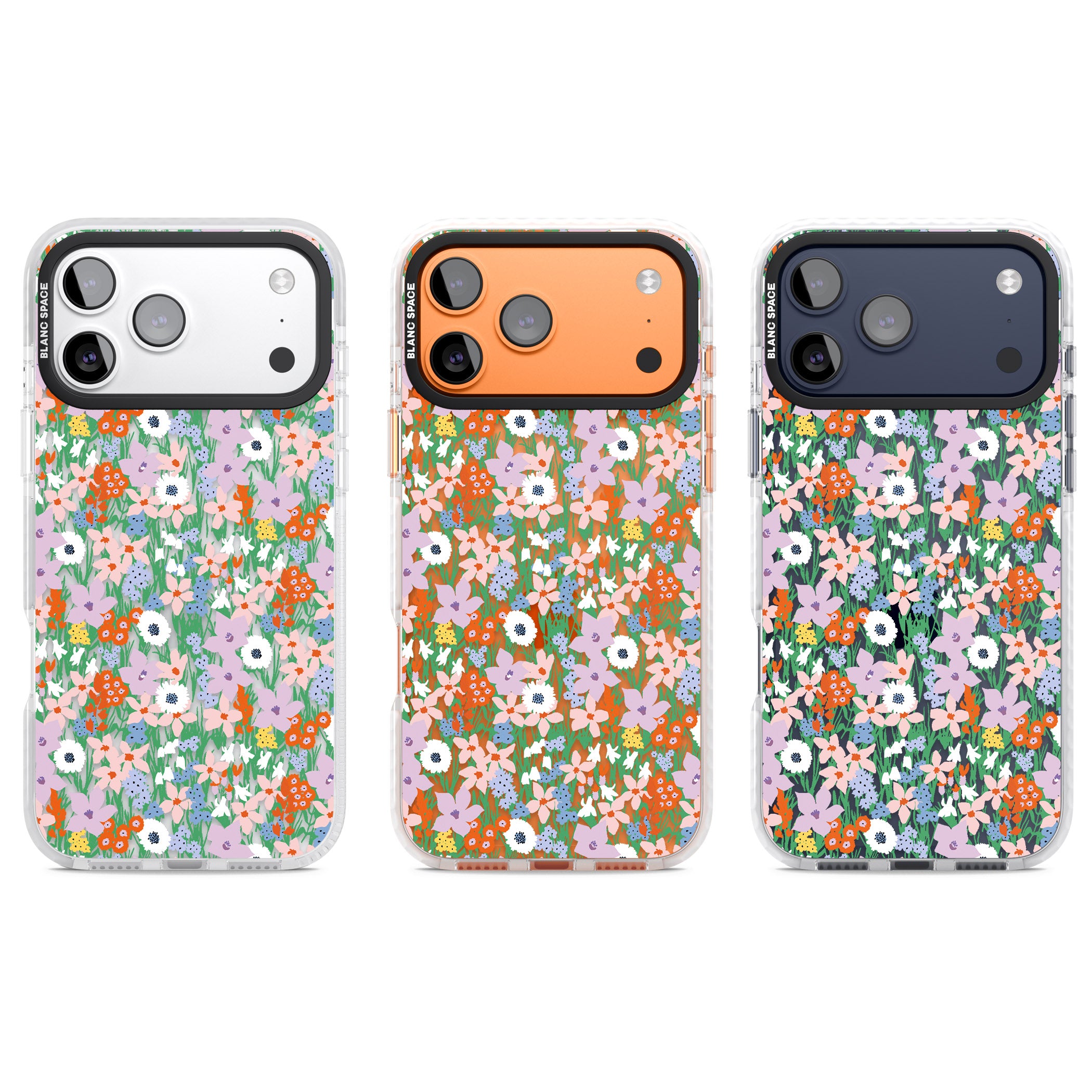 Floral Bloom Jazzy iPhone 17 Pro Impact Clear Phone Case APT Impact Protection