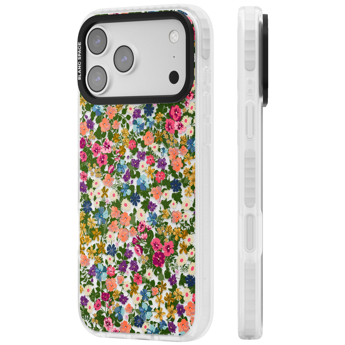 Tuscan Meadow iPhone 17 Pro Max Impact Clear Phone Case side