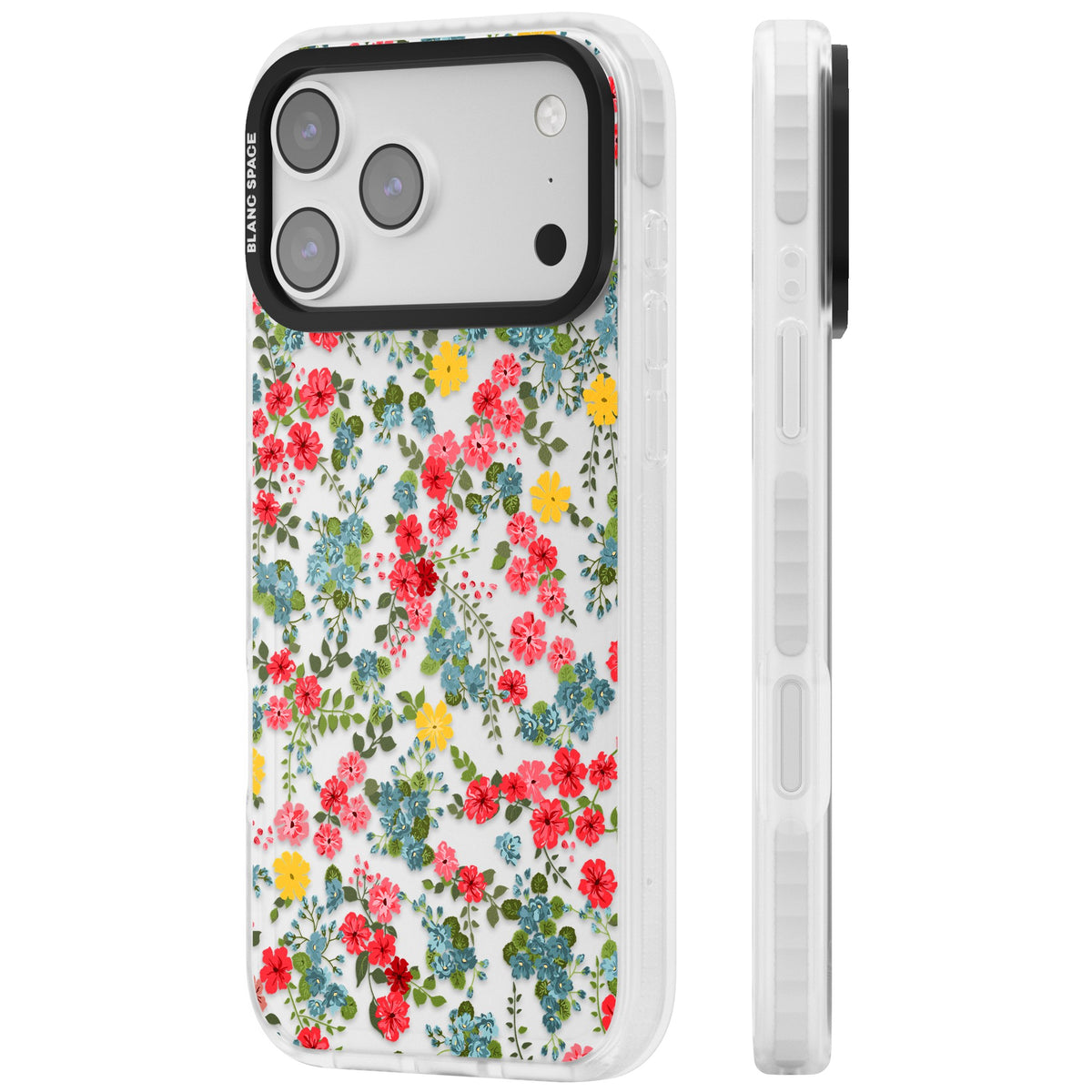 Sanremo Meadow iPhone 17 Pro Max Impact Clear Phone Case side