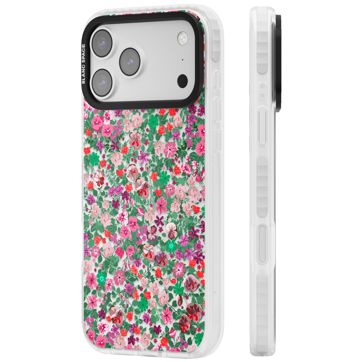 Florentine Meadow iPhone 17 Pro Max Impact Clear Phone Case side