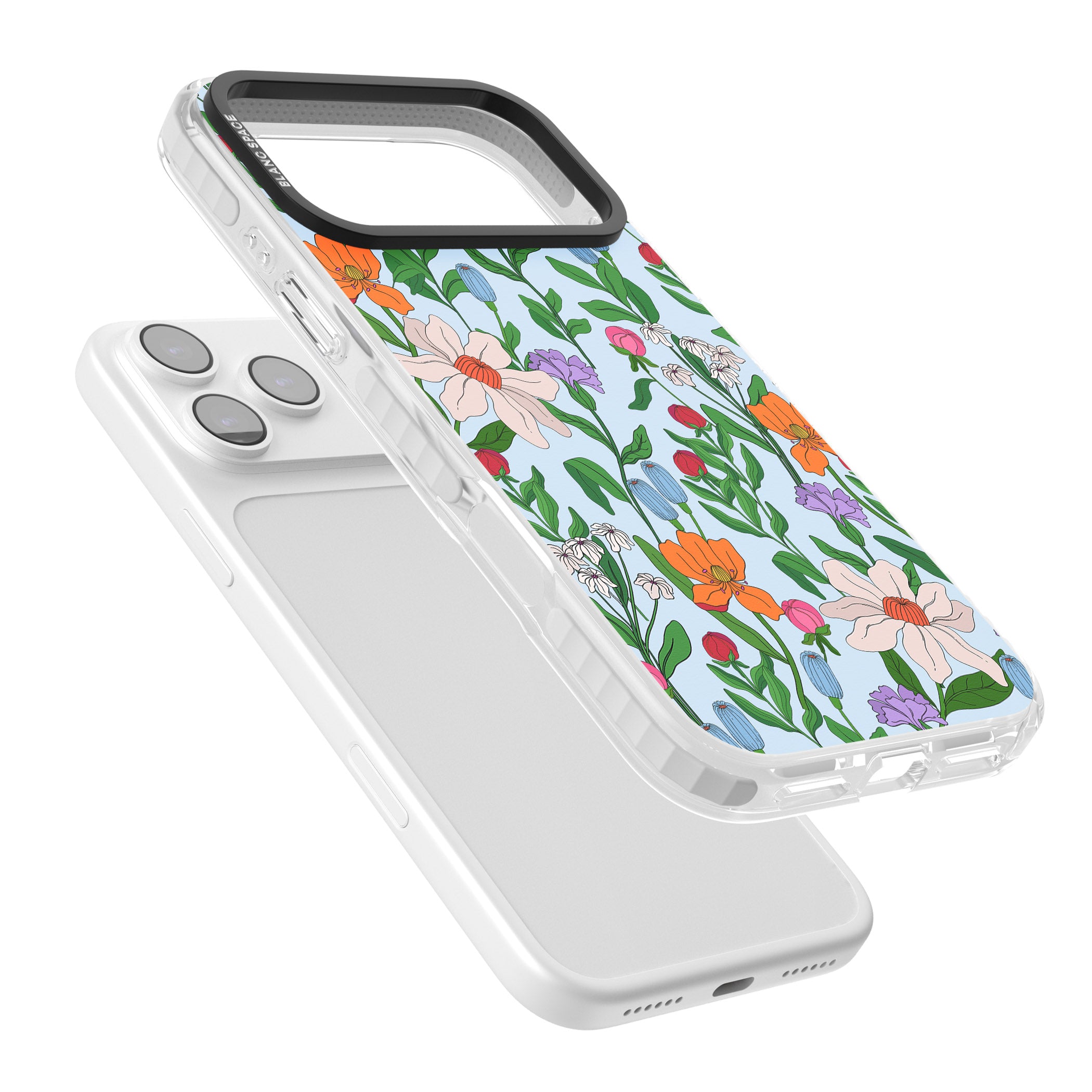 Full Bloom Background iPhone 17 Pro Impact Clear Phone Case Colours