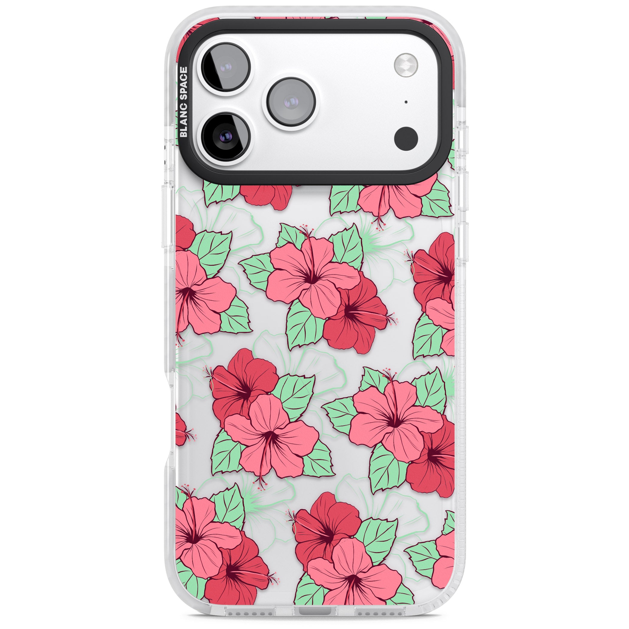 Pink Peony iPhone 17 Pro Impact Clear Phone Case