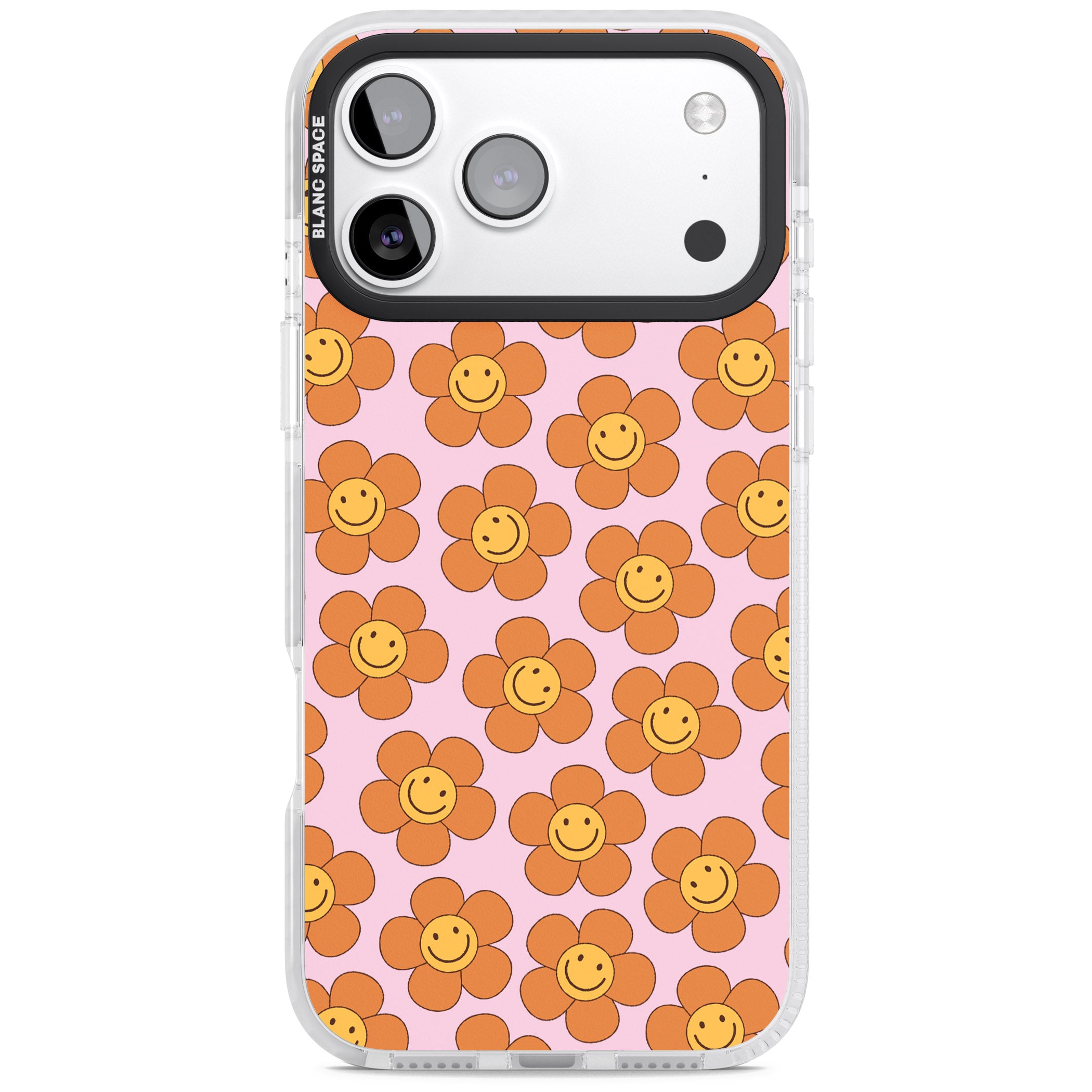 Floral Smiles iPhone 17 Pro Impact Clear Phone Case