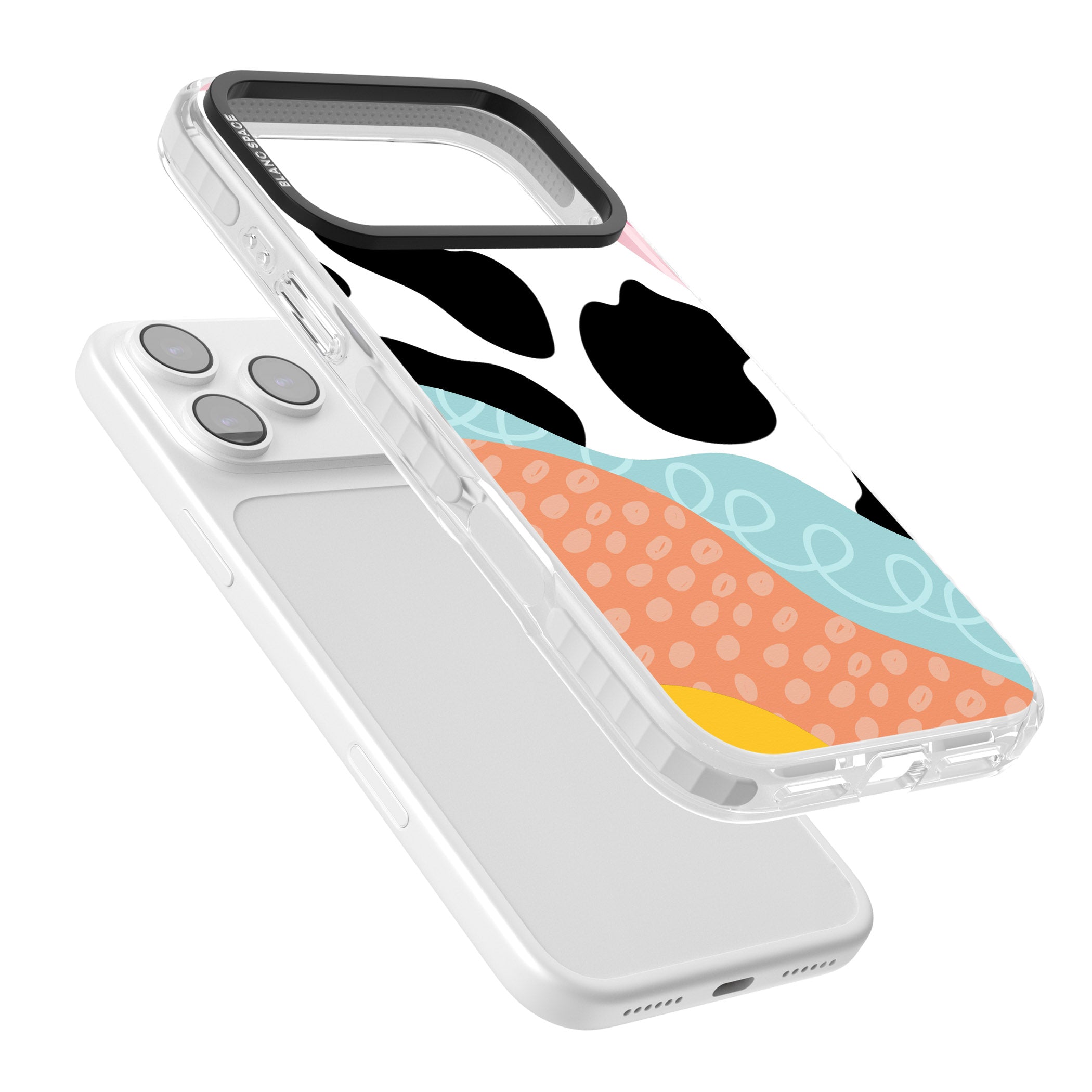 Abstract Elegance iPhone 17 Pro Impact Clear Phone Case Colours