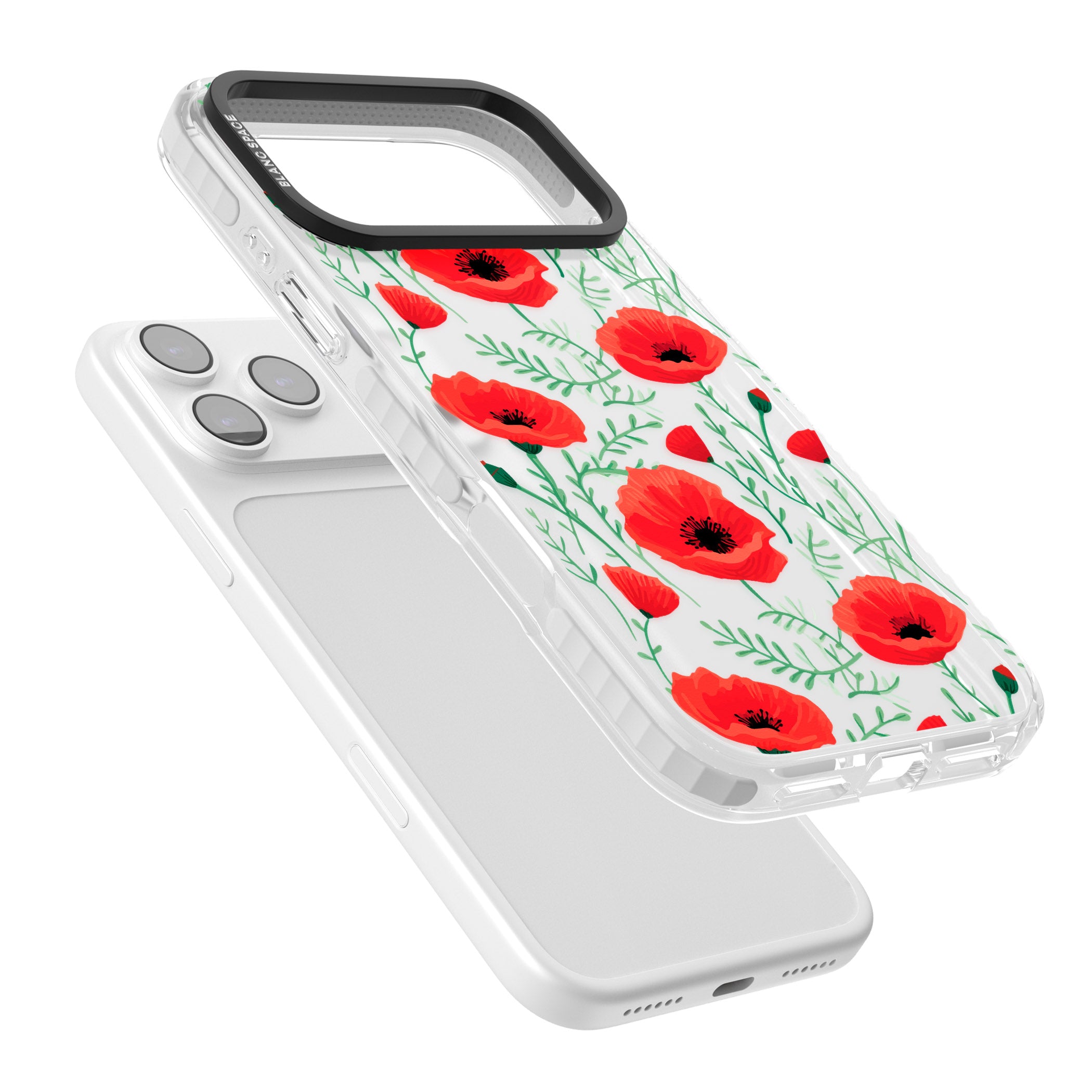 Poppy Garden iPhone 17 Pro Impact Clear Phone Case Colours