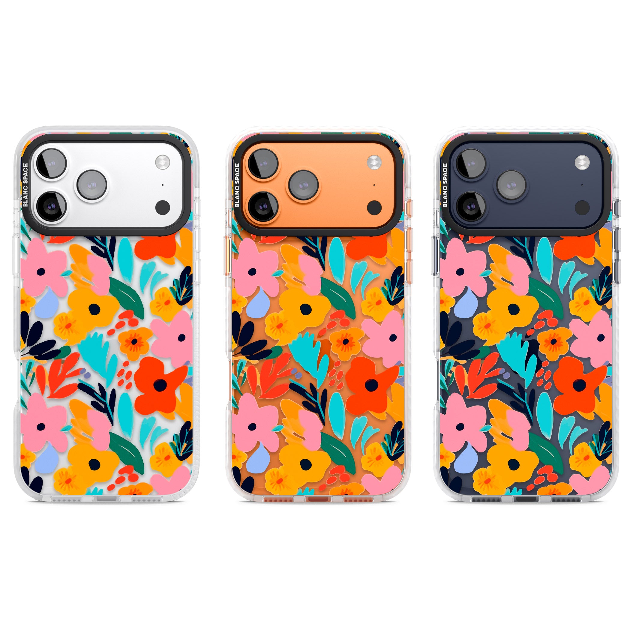 Floral Fiesta iPhone 17 Pro Impact Clear Phone Case APT Impact Protection