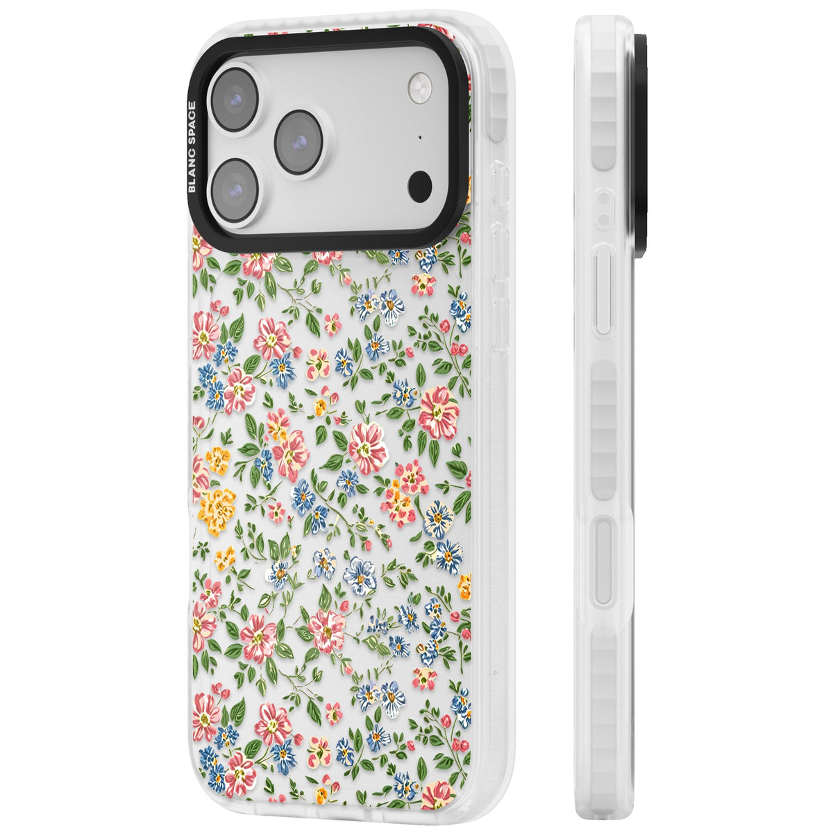 Soft Meadow iPhone 17 Pro Max Impact Clear Phone Case side