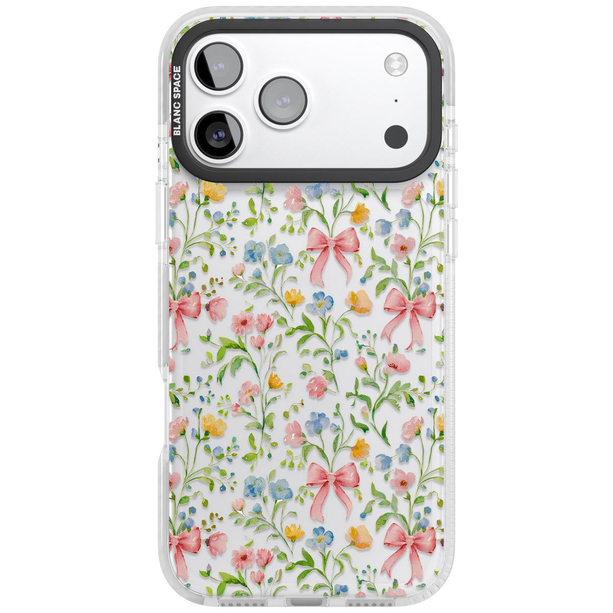 Ribbons & Wildflowers iPhone 17 Pro Max Impact Clear Phone Case front
