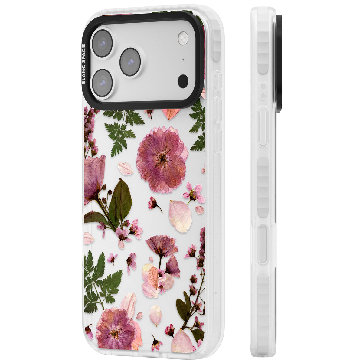 Blossom Bouquet iPhone 17 Pro Max Impact Clear Phone Case side